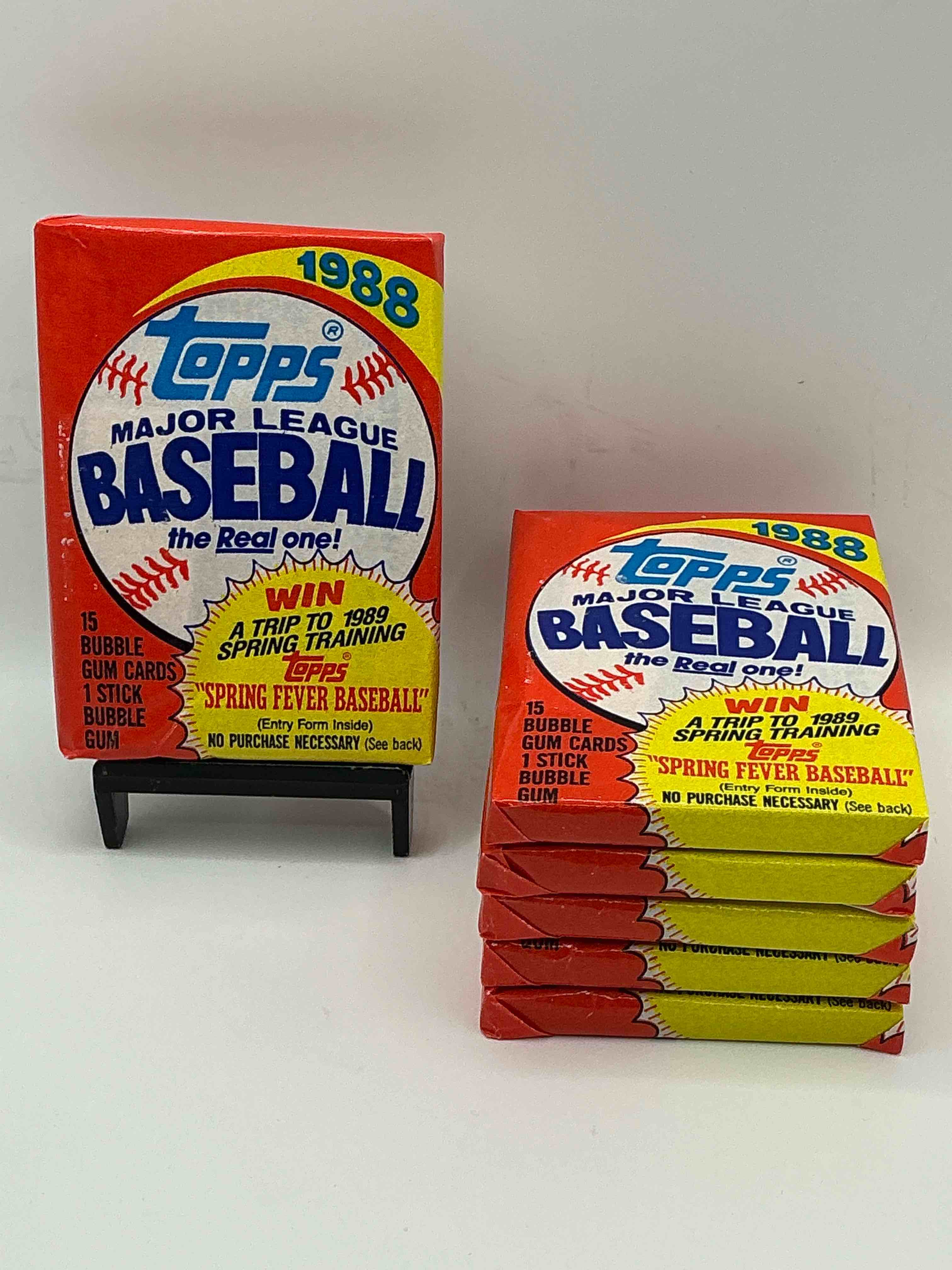 1988 topps baseball unopened wax pack, direct from original sealed retail case! search for valuable nolan ryan & cal ripken jr. cards & so much more!