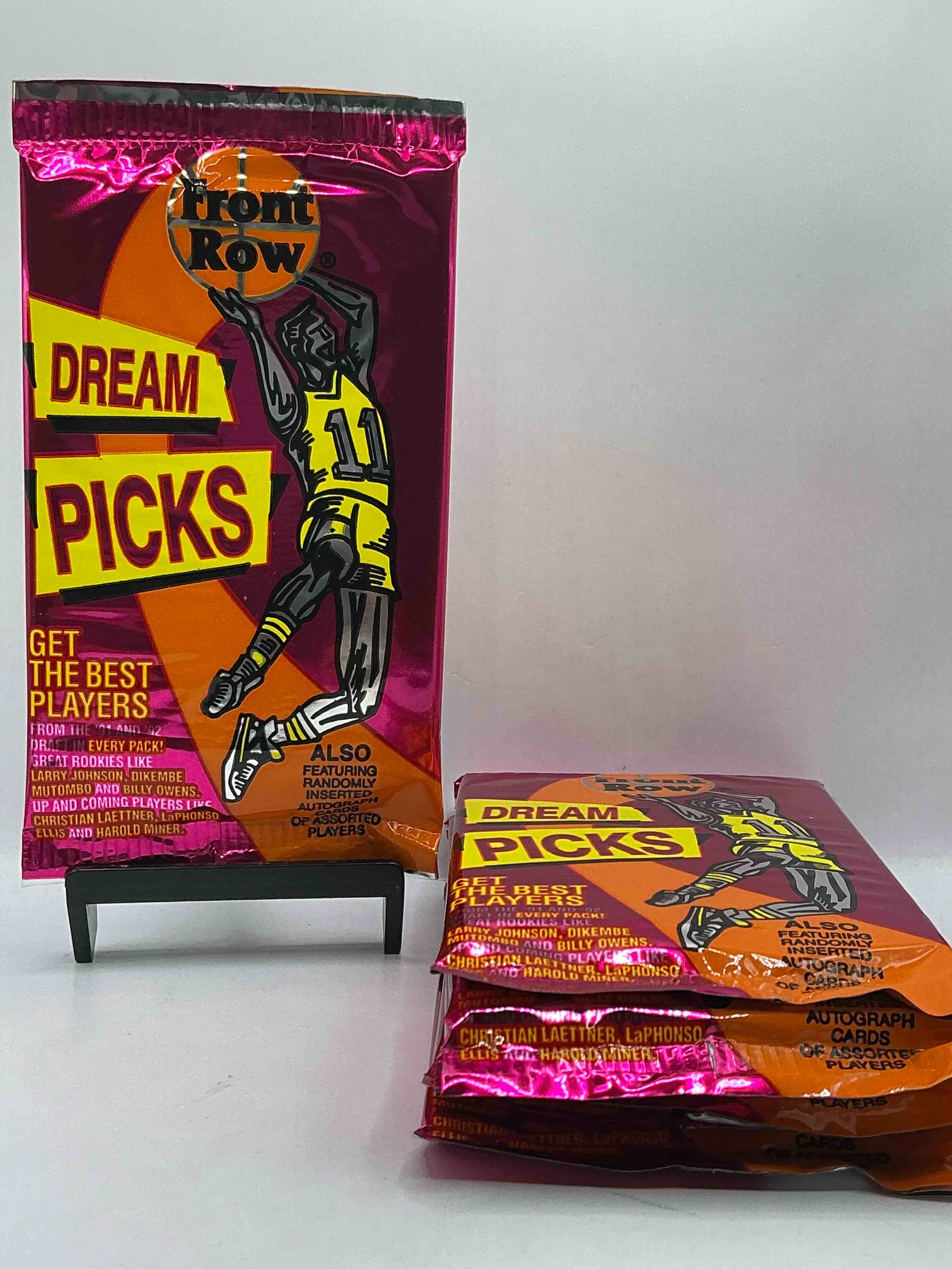 1991 Throwback Rarity! Here's Something You've Probably NEVER Seen! 1991 Front Row College Basketball / NBA Unopened Sealed Packs, Direct From Sealed Original Retail Case! Includes Randomly Inserted Rare Autograph Cards! Front Row Was The “Original" College Jersey Card Packs Back In The Day & Has Long Been Defunct. These Cards Are Becoming Serious Collector Items Due To Their Scarcity. These Things Are Serious Rare! Own Some Great Sports Card History & Something You'll Rarely See Again!