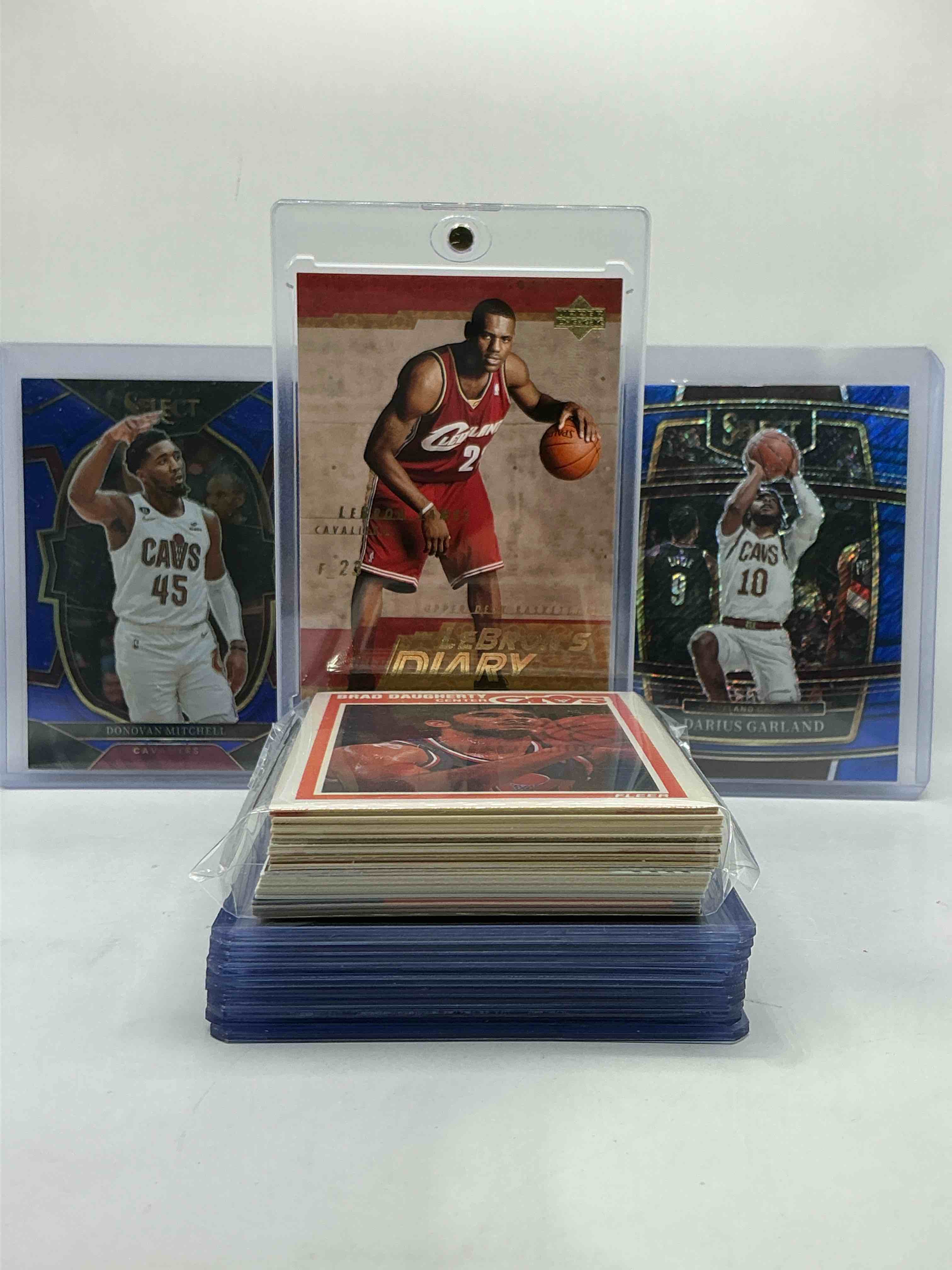 LeBron James Rookie Card Upper Deck! Darius Garland & Donovan Mitchell Select Cards! Insane 50 Card Cavaliers Lot! Thus Lot Includes Commons, Heroes, Legends, Rookies, Vintage & New! WOW! Cavs Cleveland Craziness!
