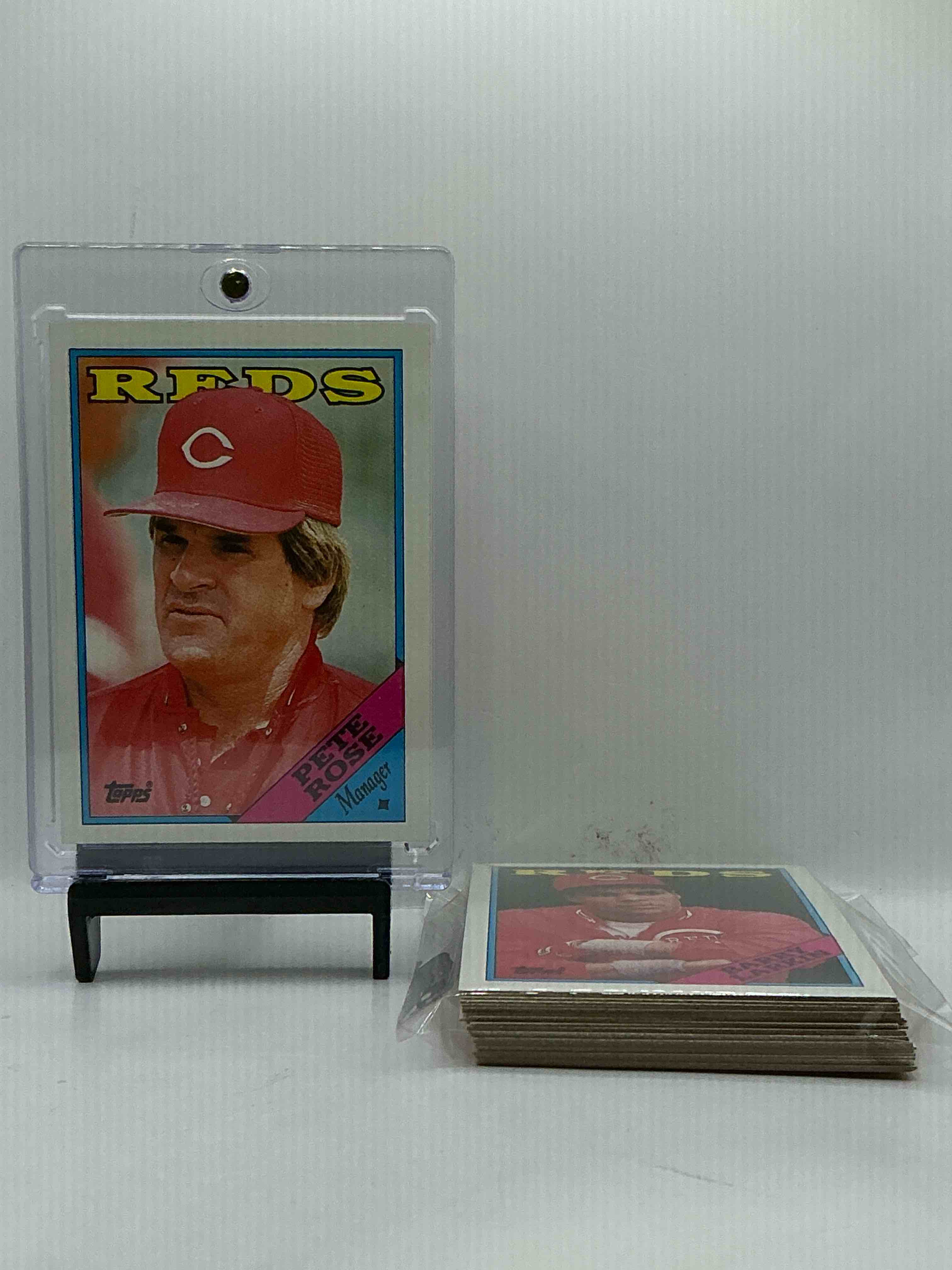 1988 topps ultra rare reds team set! legends inside including pete rose, barry larkin, ron oester & more! 