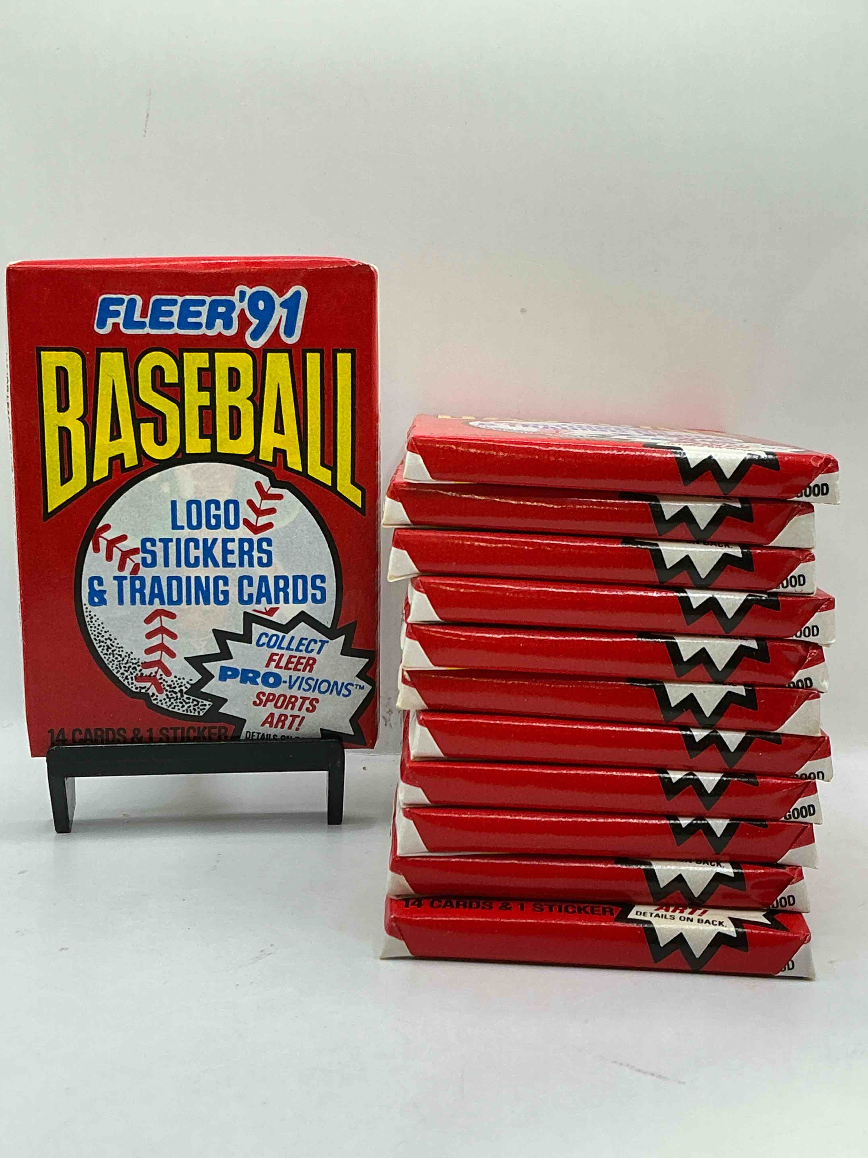 1991 fleer baseball unopened pack, direct from original sealed retail case! search for griffey jr. & barry bonds "generation stars" combo card #710 (psa 10 value $200), nolan ryan, don mattingly & so much more!