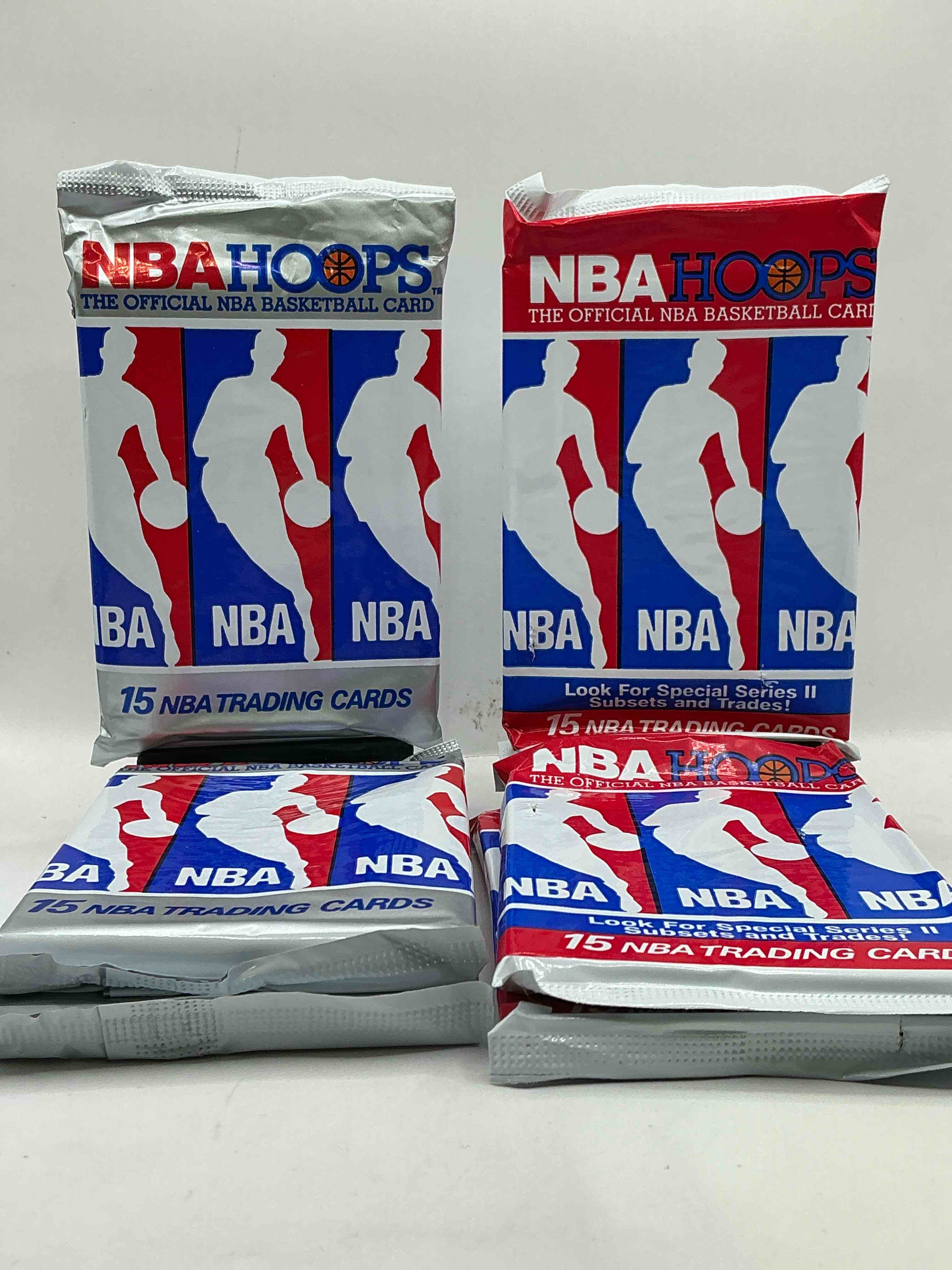 Michael Jordan?! Wow, Vintage 1990/91 NBA Hoops RARE Red Series Two Sealed Sports Card & Collectible Pack, Direct From Original Factory Sealed Retail Case!Series 2 Extremely Hard To Find & Includes Sought After Subsets! Look For Many Valuable Cards Such As Michael Jordan #65 (PSA 10 Value $225) & So Much More!