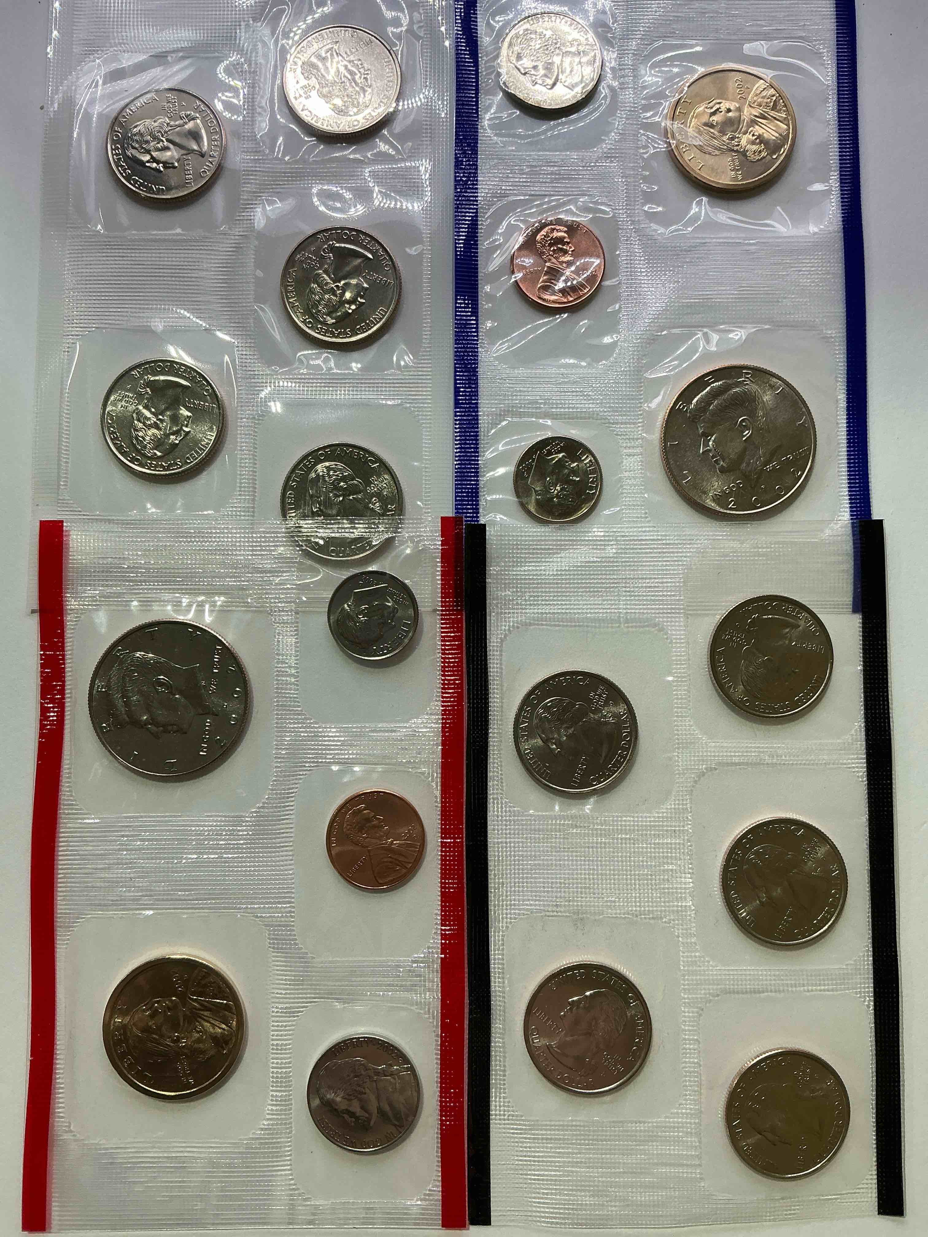 2002 philadelphia & denver mint coins! 20 coins, including sacagawea dollars, half dollars, state quarters, nickels, dimes & pennies! wow!