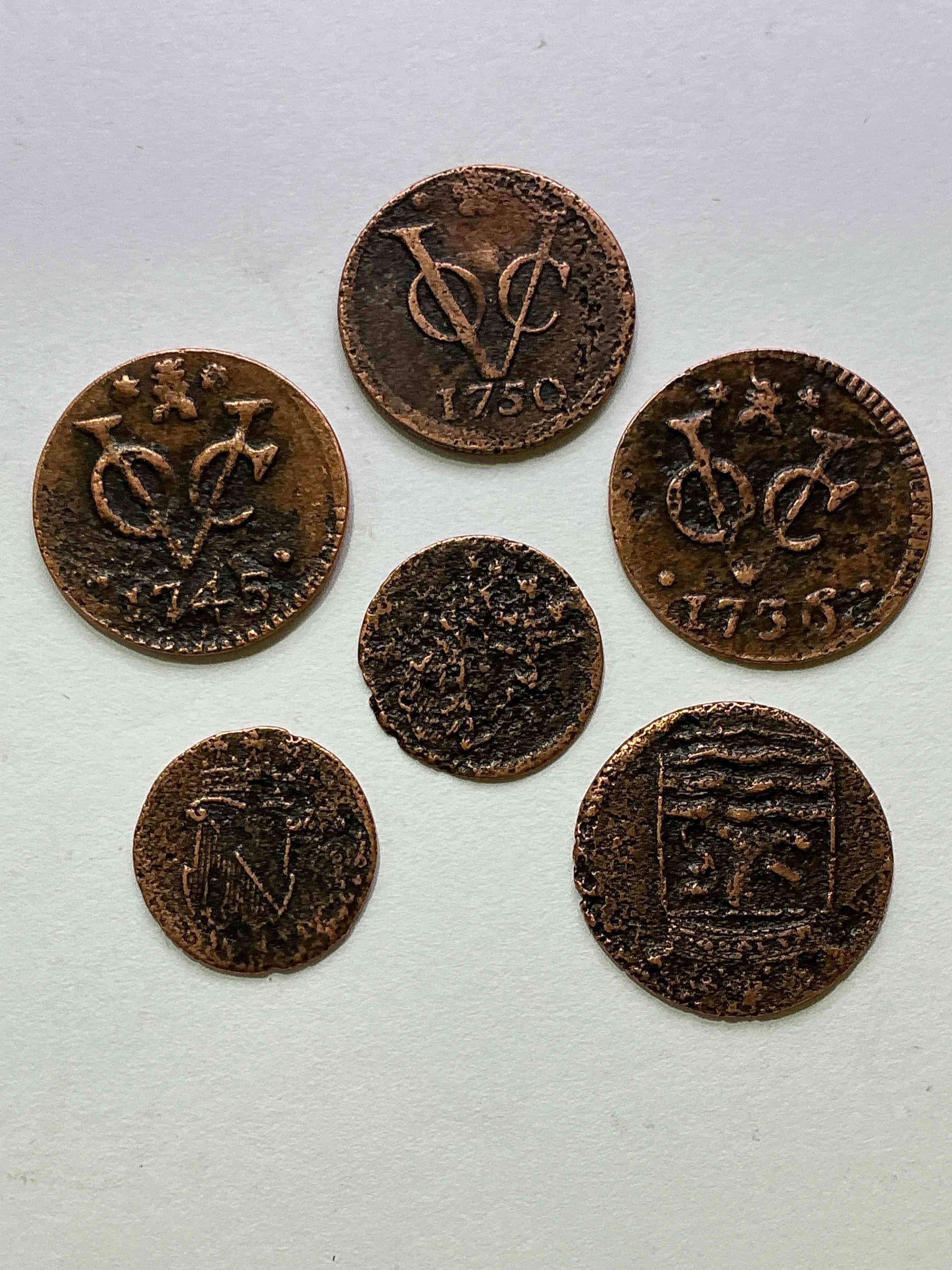 Genuine Pirate Era Coins! Dutch East India Company Coins From The 1700’s, Authentic & Synonymous With The Golden Pirate Age! Own These Super Cool Pirate Era Bronze Coins With An Incredible Look! True Pieces Of History!