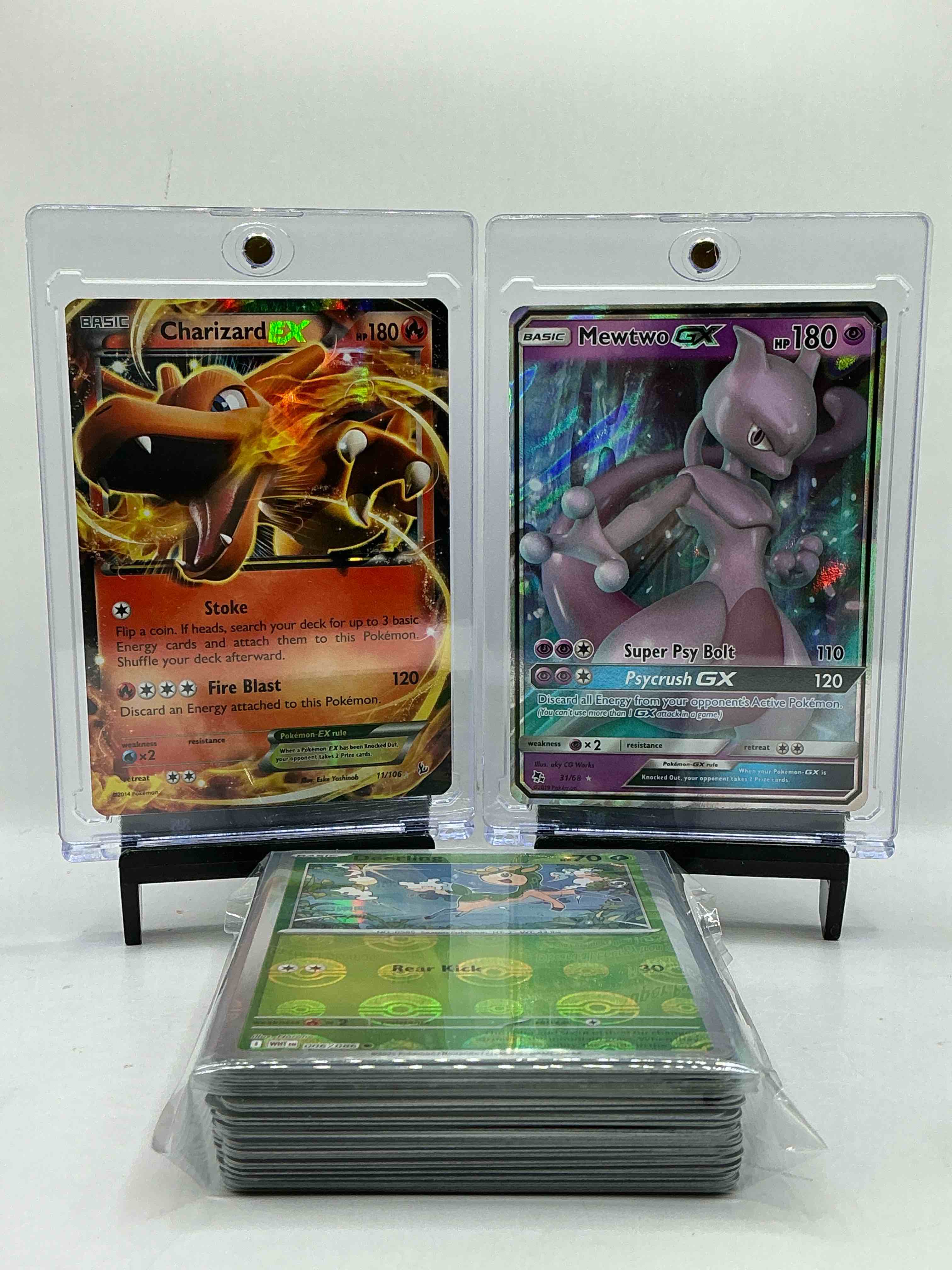 Charizard EX & Mewtwo GX! Insane 50 Card Pokémon Lot! This 50 Card Lot Includes Rare Cards, Legends, Holos, Heroes & More! Pokémon Party! 50 Card Craziness!