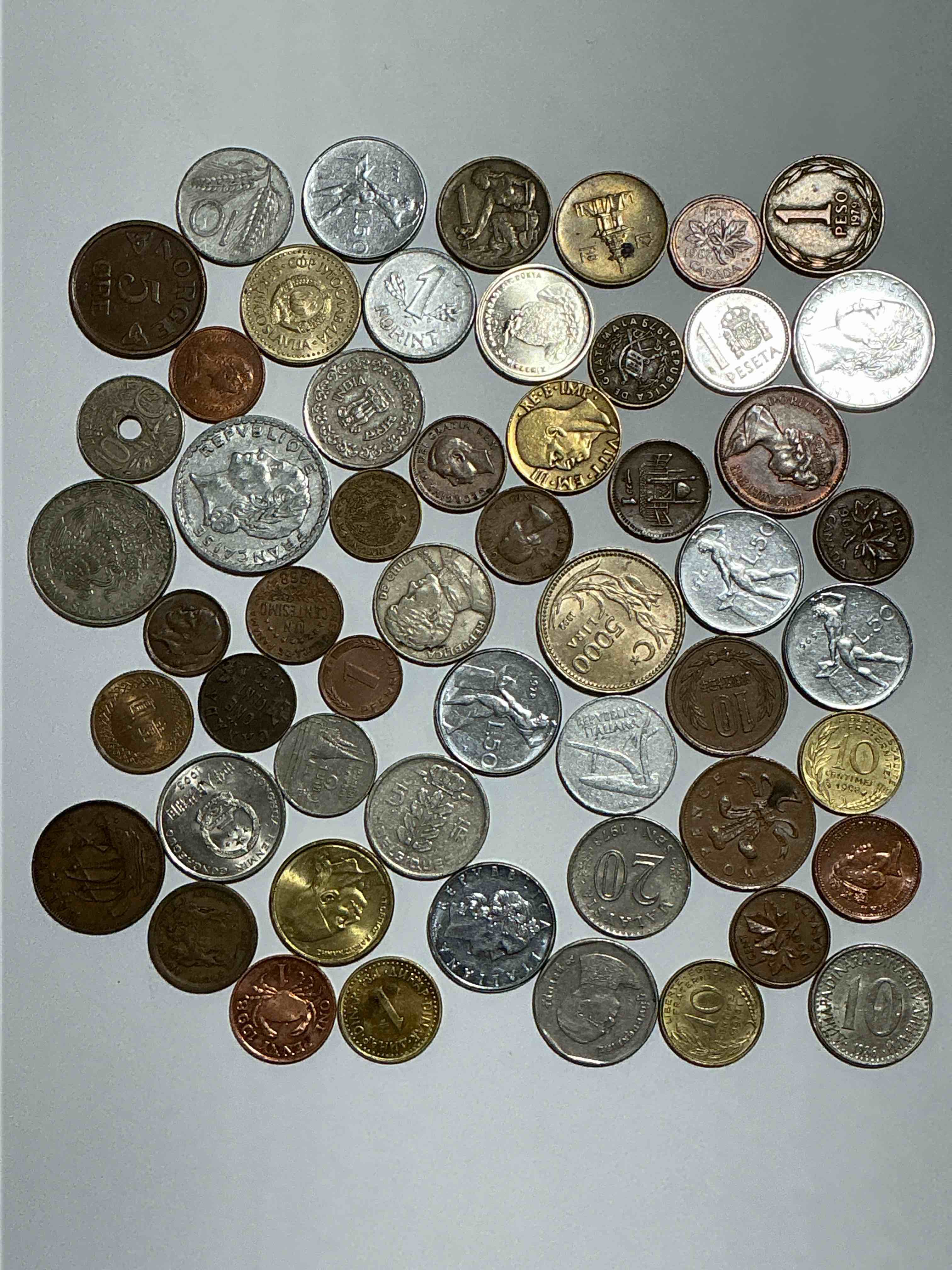 Condition photo showing New/Like New for World Coins, Antique & Vintage! Each Lot Is Unique! Many Different Years, Countries, Sizes & Exotic Places. This Cool Collection Of Antique Coins From Around The World Is Loads Of Fun! Have Fun Identifying Each Coin & Country As A Great Educational Tool! A Great Investment Too!