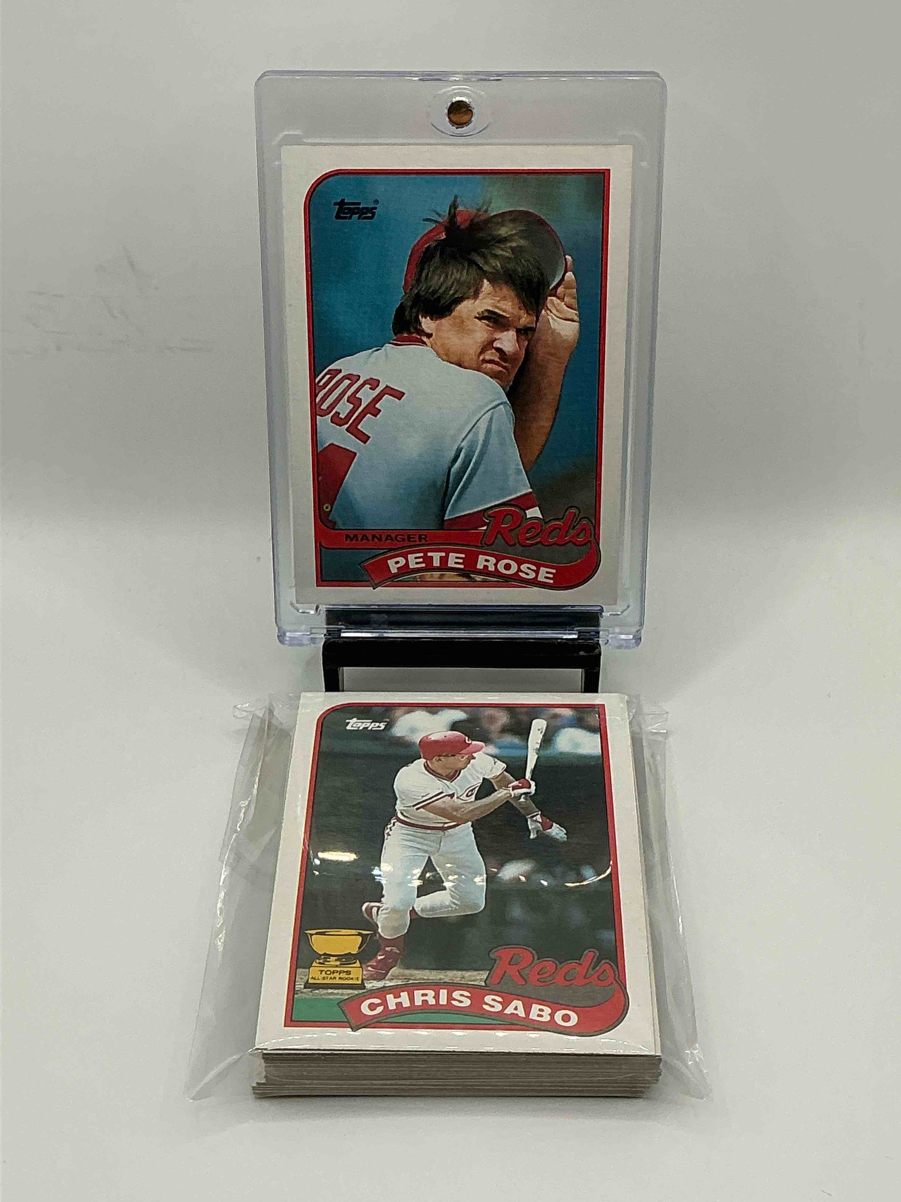 1989 TOPPS Ultra Rare Reds Team Set! Legends Inside Including Pete Rose, Barry Larkin & More! 