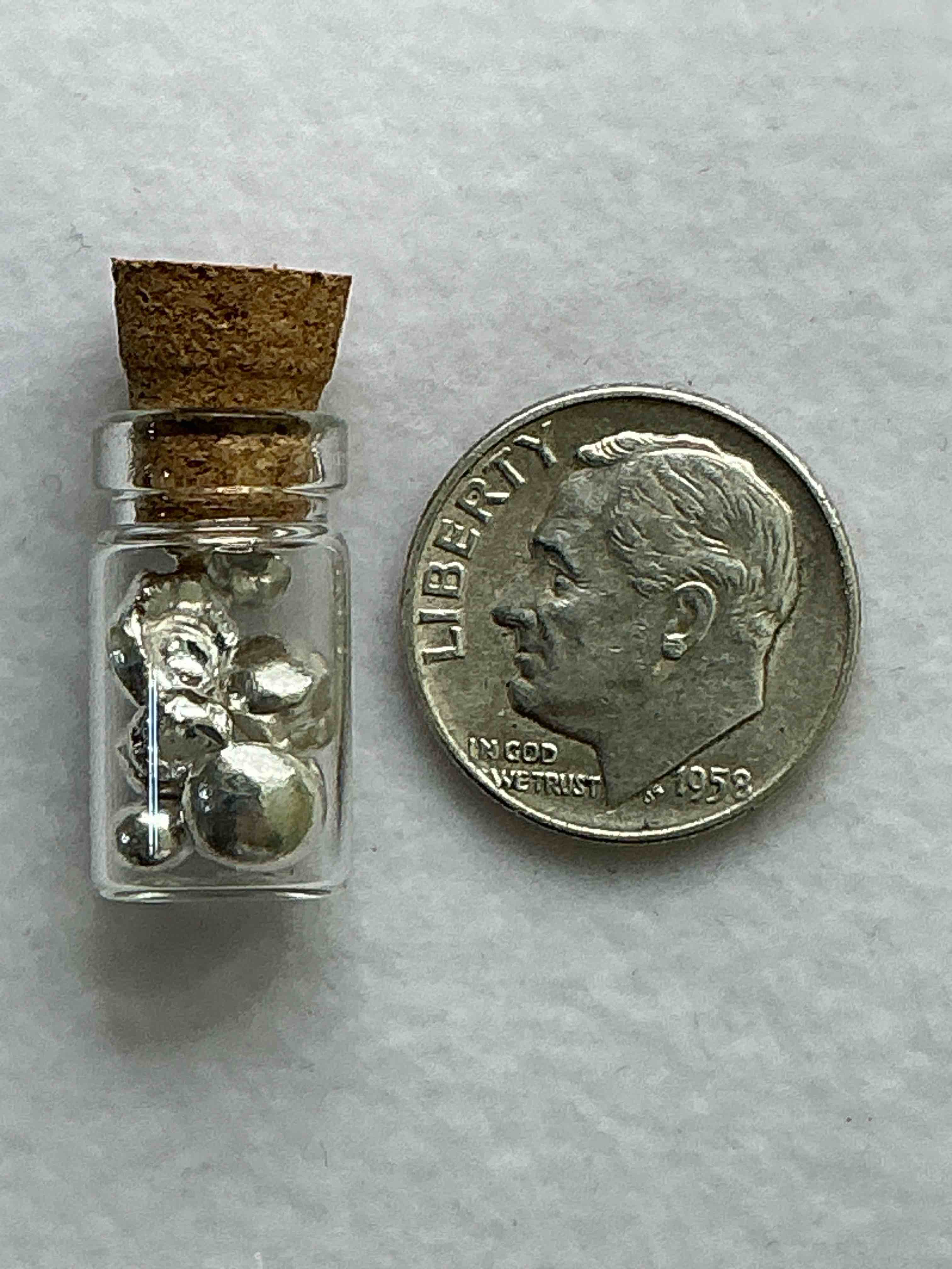 Condition photo showing New/Like New for Silver Nuggets! .999 US Fine Silver, In Small Nugget Form! Total Weight Of All Nuggets In Lot Approximately 3 Grams, Bid Is Per Nugget! A Cool Way To Invest In Fine US Silver! Includes Collector Capsule!