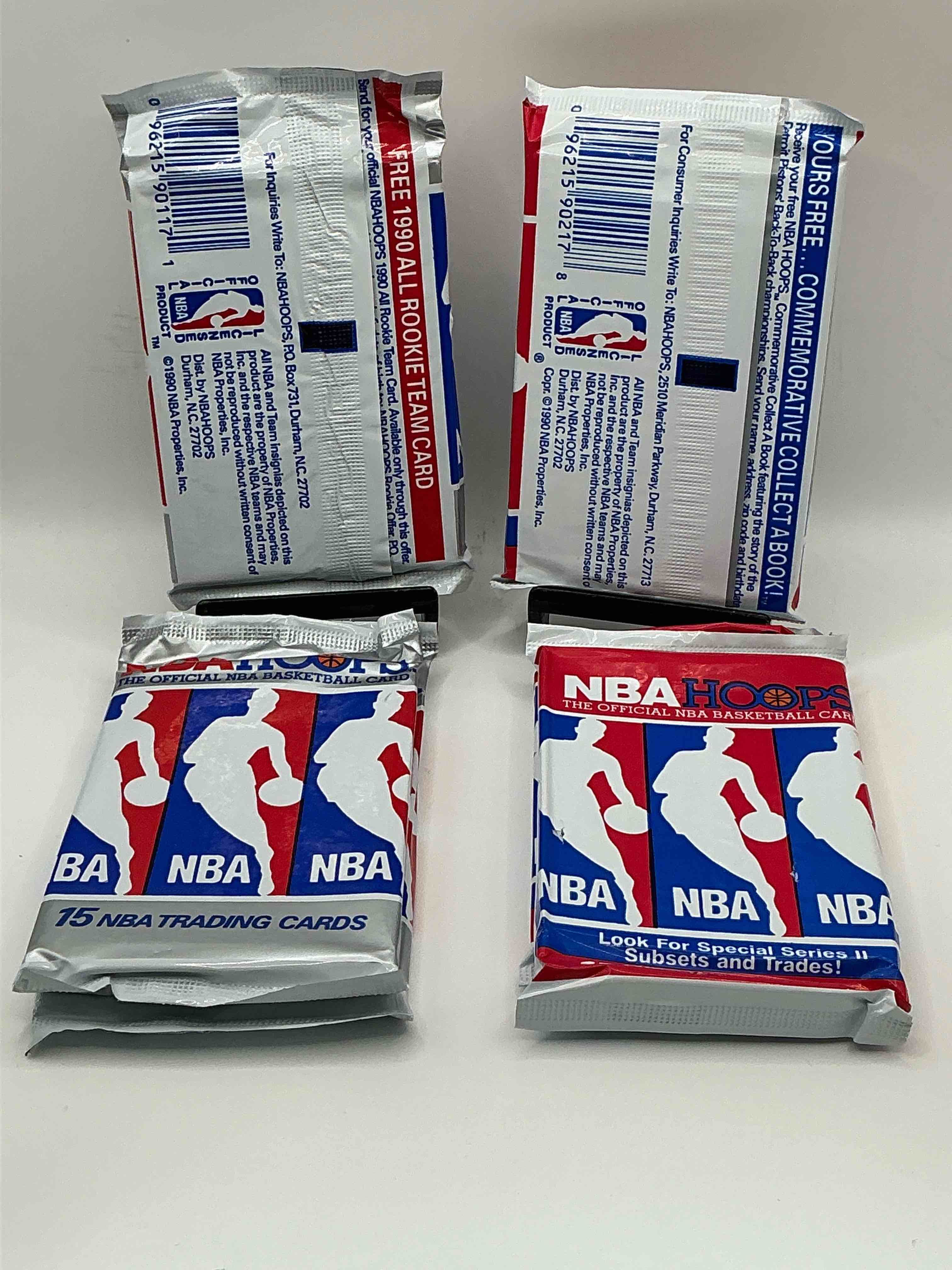 Condition photo showing New/Like New for Michael Jordan?! Wow, Vintage 1990/91 NBA Hoops RARE Series I & II Sealed Sports Card & Collectible Pack, Direct From Original Factory Sealed Retail Case!Series 2 Extremely Hard To Find & Includes Sought After Subsets! Look For Many Valuable Cards Such As Michael Jordan #65 (PSA 10 Value $225) & So Much More!