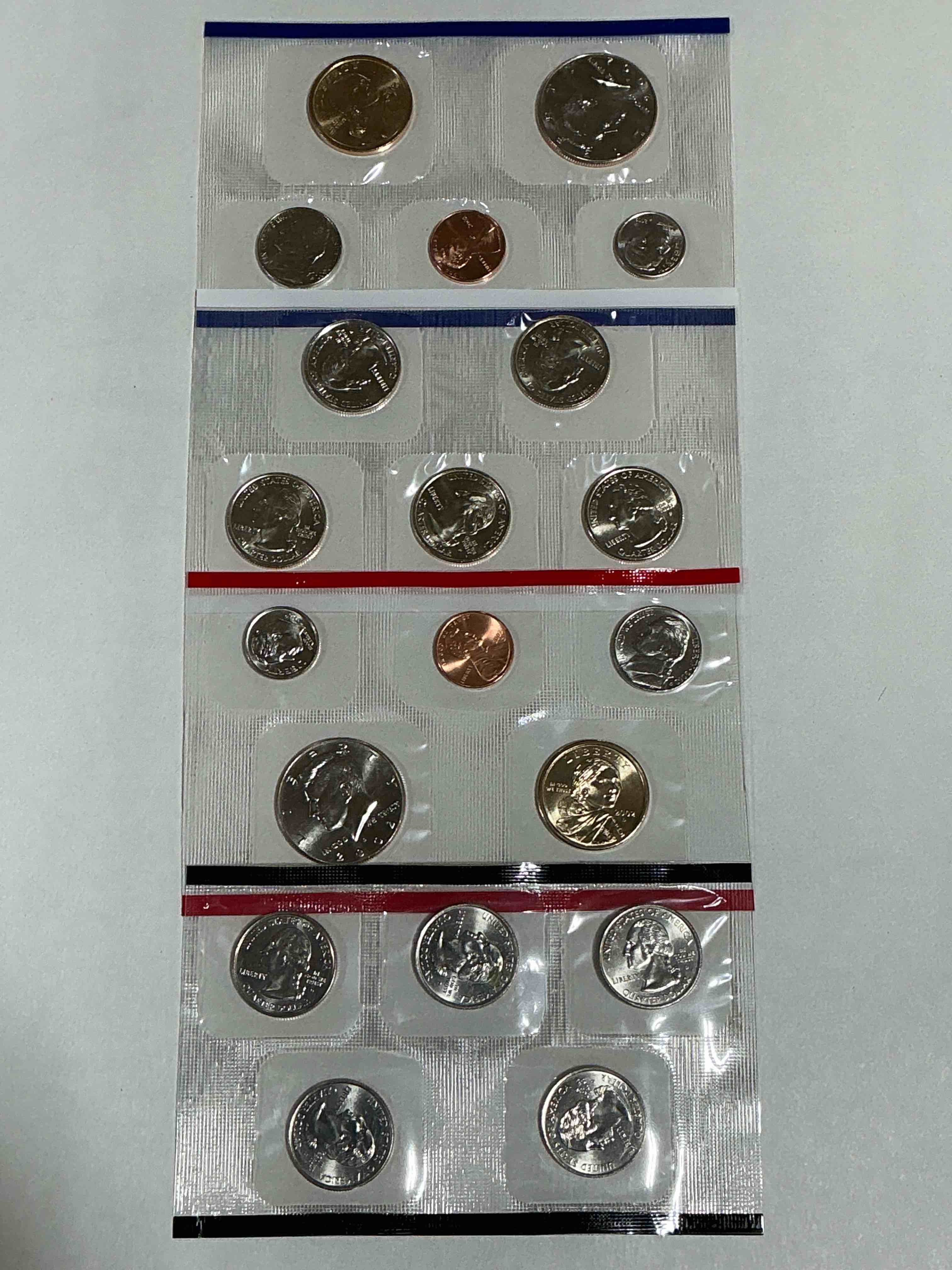 2002 Philadelphia & Denver Mint Coins! 20 Coins, Including Sacagawea Dollars, Half Dollars, State Quarters, Nickels, Dimes & Pennies! Wow!