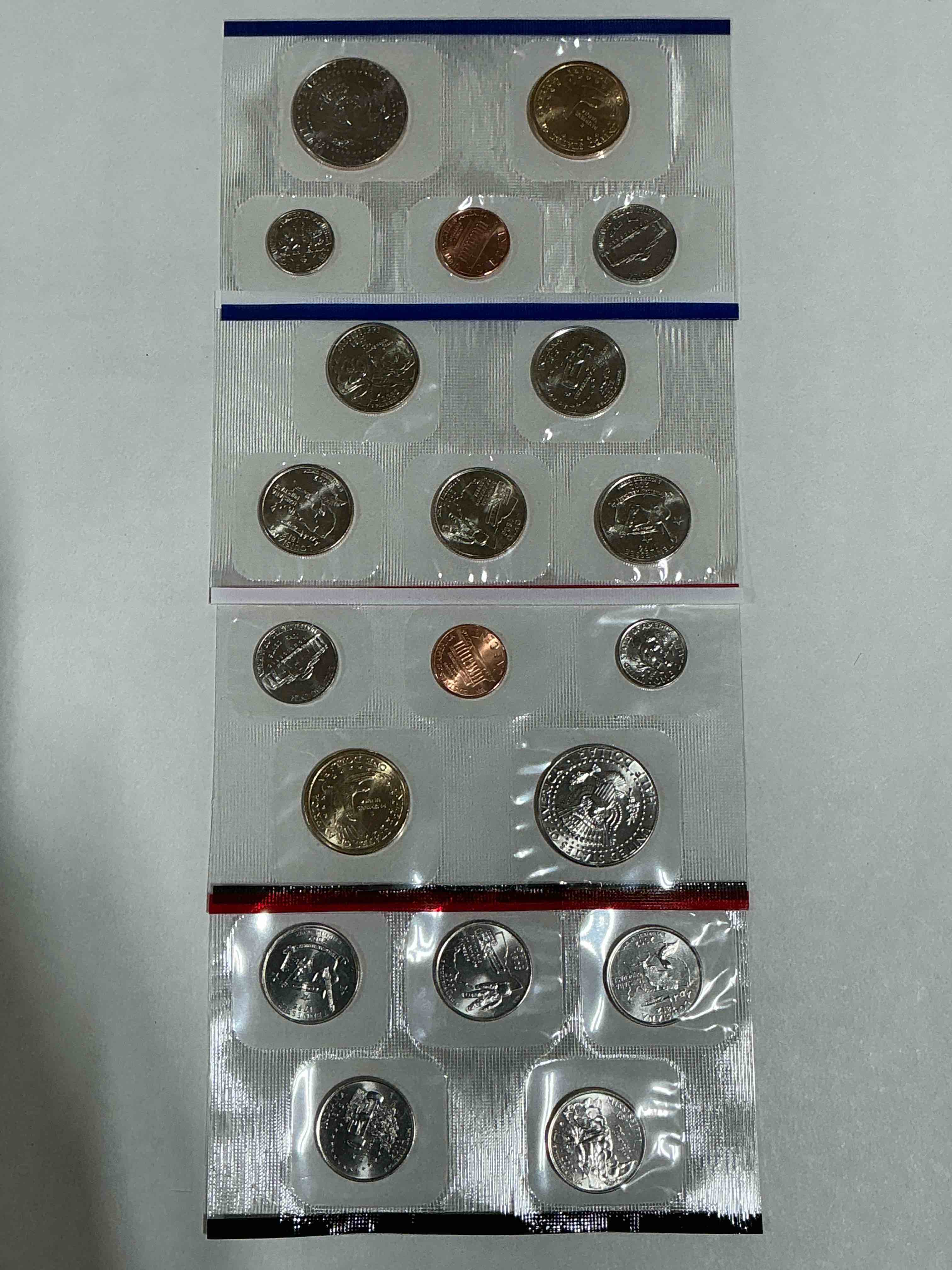 Condition photo showing New/Like New for 2002 Philadelphia & Denver Mint Coins! 20 Coins, Including Sacagawea Dollars, Half Dollars, State Quarters, Nickels, Dimes & Pennies! Wow!