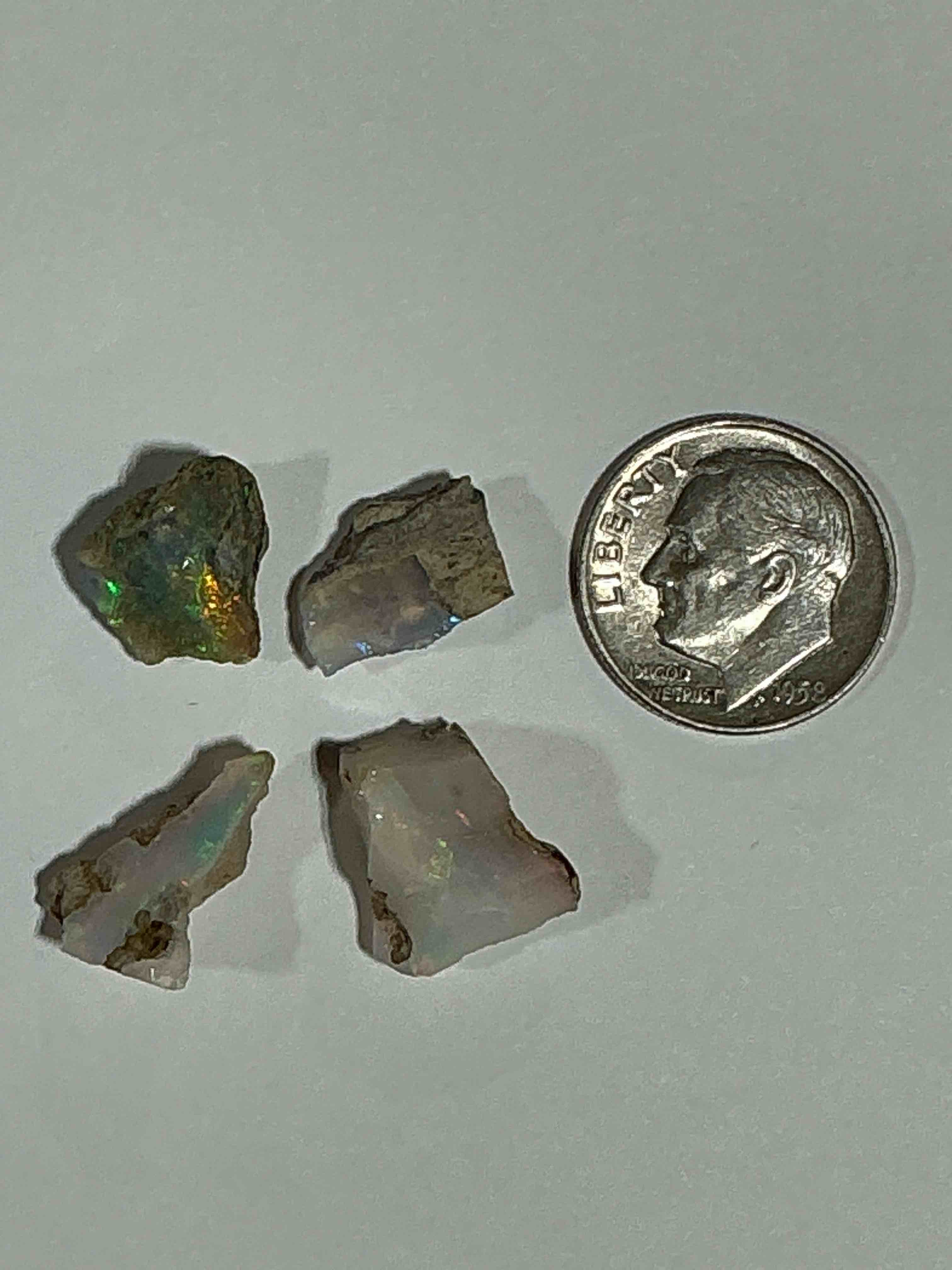 Condition photo showing New/Like New for Opal Precious Gemstone, Authentic! Opal Gemstone, Cut And/Or Faceted & Polished! Opals Are Famous For Their. Stunning Clarity & Hues & Likely Originate From Ethiopia. Opals Are Believed To Promote Hope, Purity & Love. The U.S. Dime In Image Is For Size Reference Only (Not Included). Own An Amazing, Stunning, Unique Opal Gemstone!