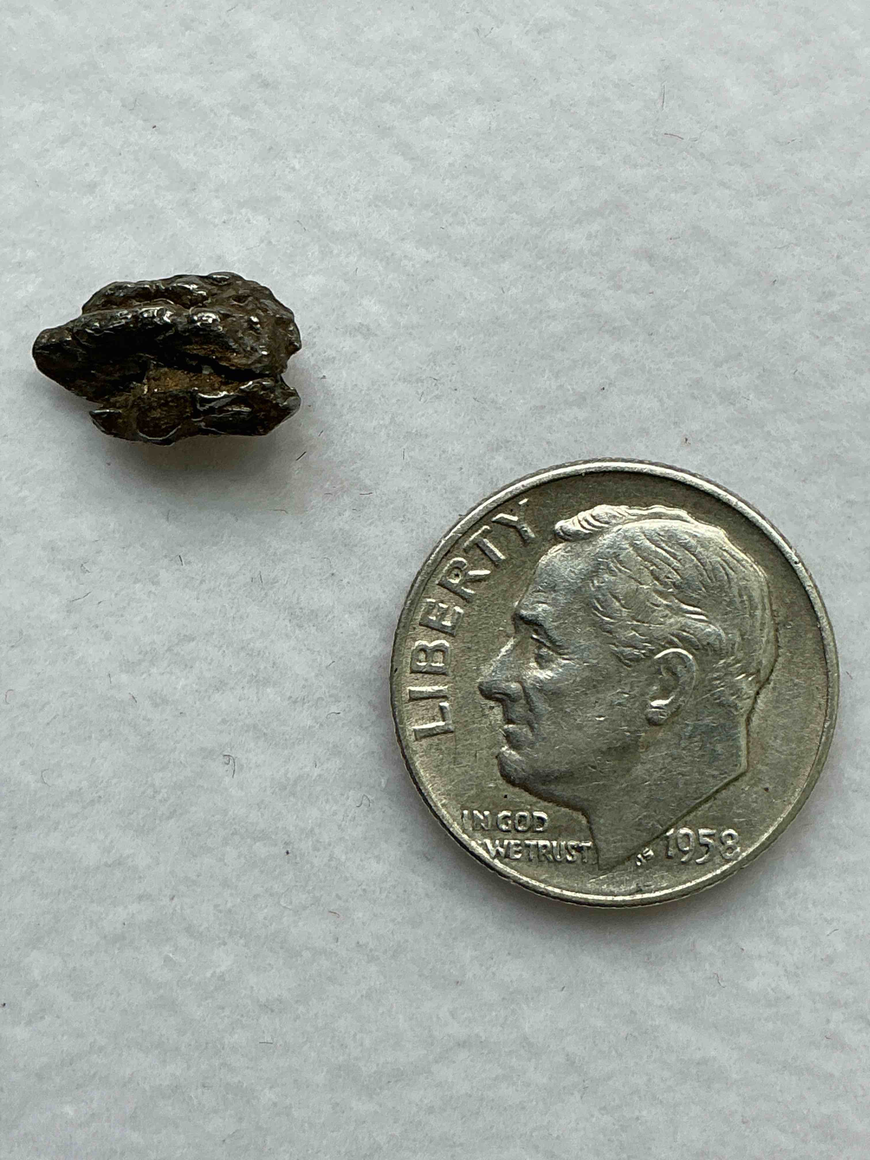 Condition photo showing Good Condition for Genuine Meteorite Piece! Nugget Of NANTAN Meteorite Which Was Discovered In 1958 & Fell From The Sky In China In The Year 1516! Very Rare & Near Impossible To Get! Own An Authentic Piece Of Meteorite That Fell From The Sky In 1958!  