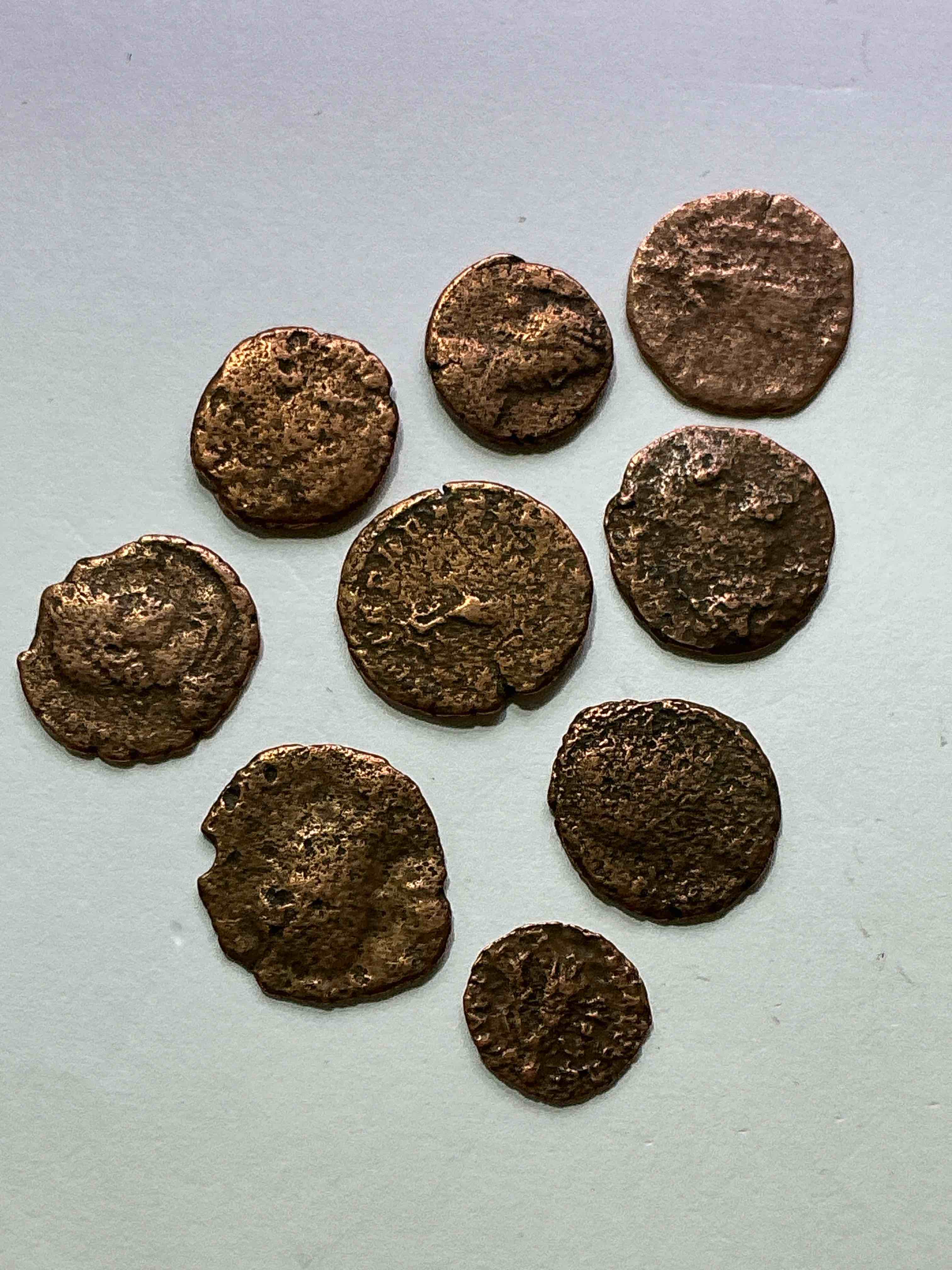 Ancient Roman Coins! 1,600-1,700 YEARS OLD Approximately! Check Out These Amazing Authentic Pieces Of History, Ancient Roman Bronze Coins From The Approx 300 to 400 A.D Era... Serious Pieces Of History & Serious Collector Items! Own Authentic Pieces Of Ancient History!