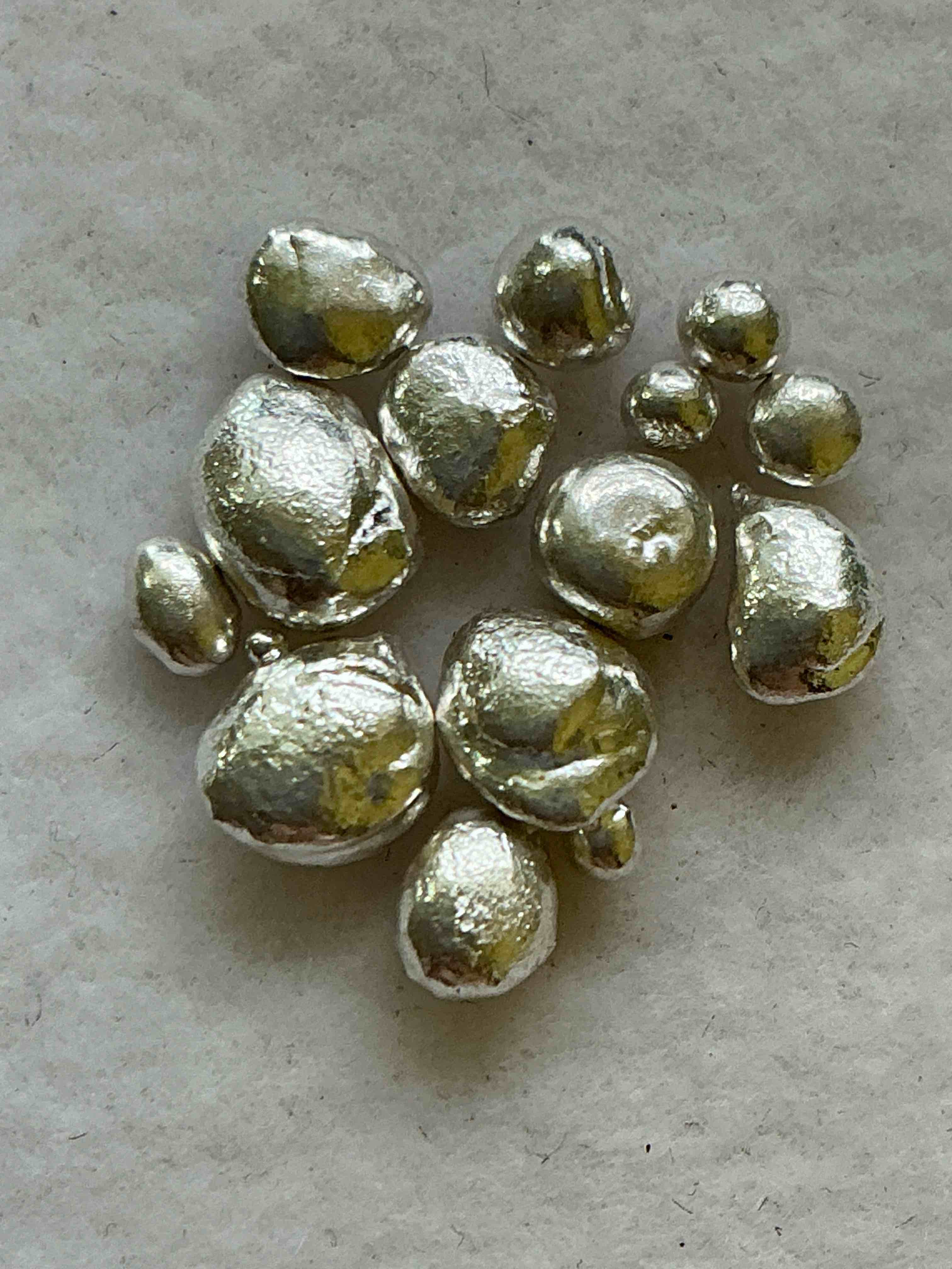 Silver Nuggets! .999 US Fine Silver, In Small Nugget Form! Total Weight Of All Nuggets In Lot Approximately 3 Grams, Bid Is Per Nugget! A Cool Way To Invest In Fine US Silver! Includes Collector Capsule!