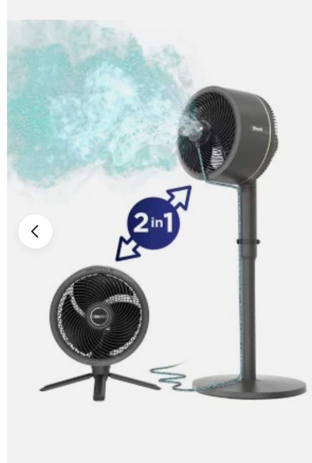 Shark FA225 FlexBreeze Indoor/Outdoor Fan with InstaCool Mist Attachment