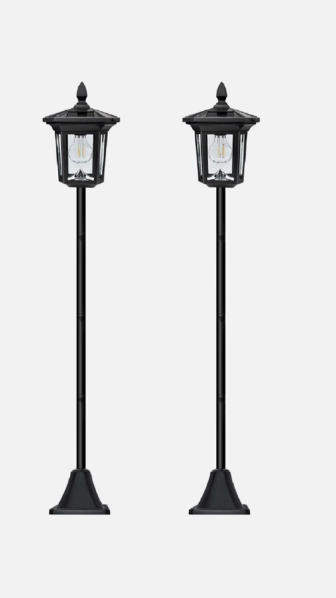 Westinghouse RMPC00102HBS LED Solar Post Lights 100 Lumens, 2-Pack