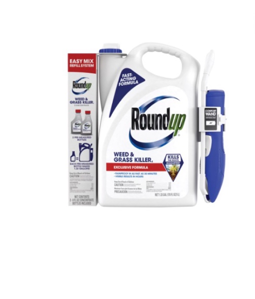 roundup weed & grass killer club sidecar combo pack with comfort wand and 2 8 ox. refills (incomplete) 