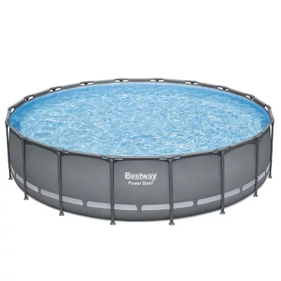 bestway power steel 18’ x 48” round above ground pool set (2 boxes ready to pick up ) 