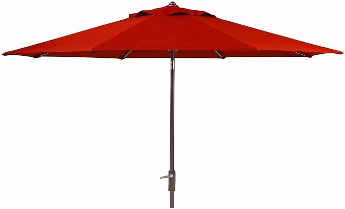 Members Mark Sunbrella 10 Ft. Patio Market Umbrella With Auto Tilt (Red) 