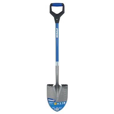 kobalt 20.5-in fiberglass d-handle digging shovel
