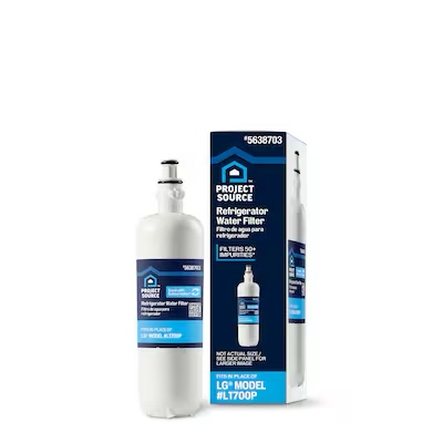 Project Source Twist-in Refrigerator Water Filter Fits LG Filter LT700P