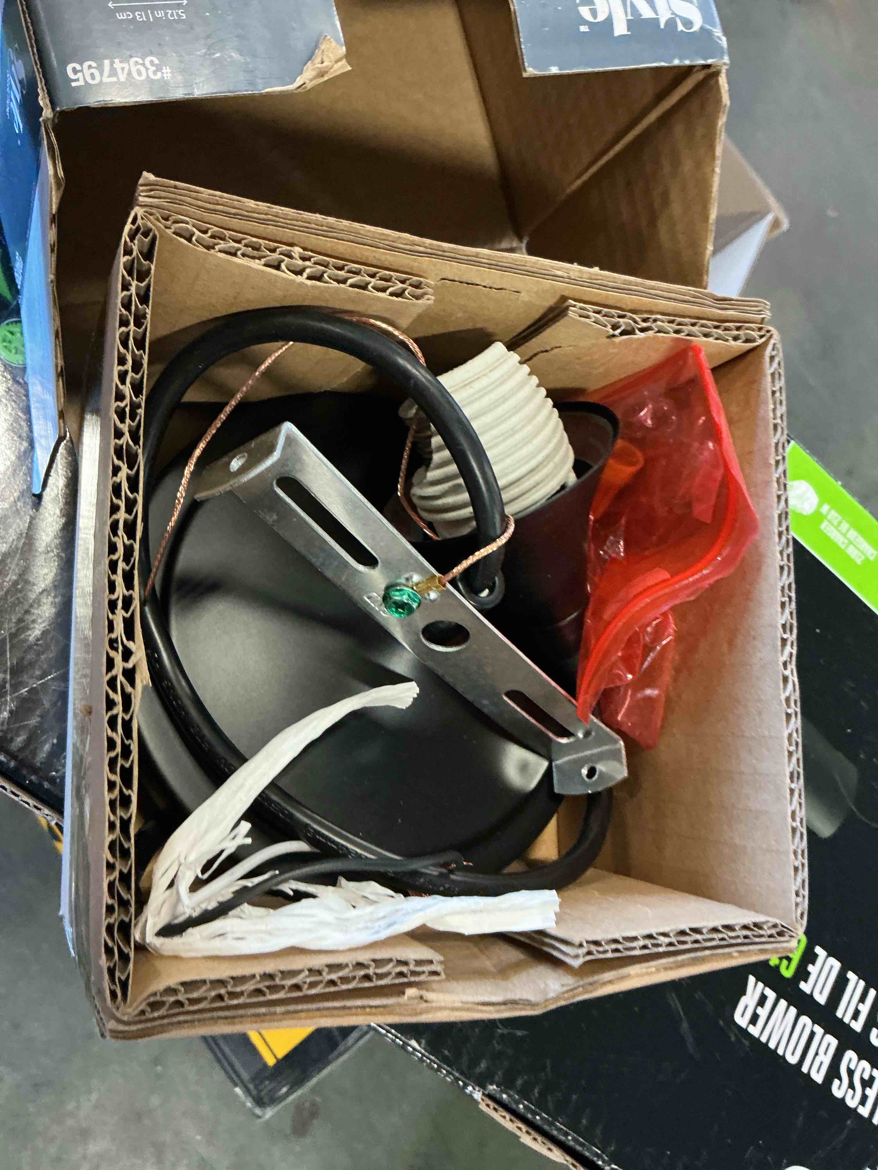 Portfolio Mini Pendant Light Shade Fitter Fixture Matte Black (Shade not Inc)