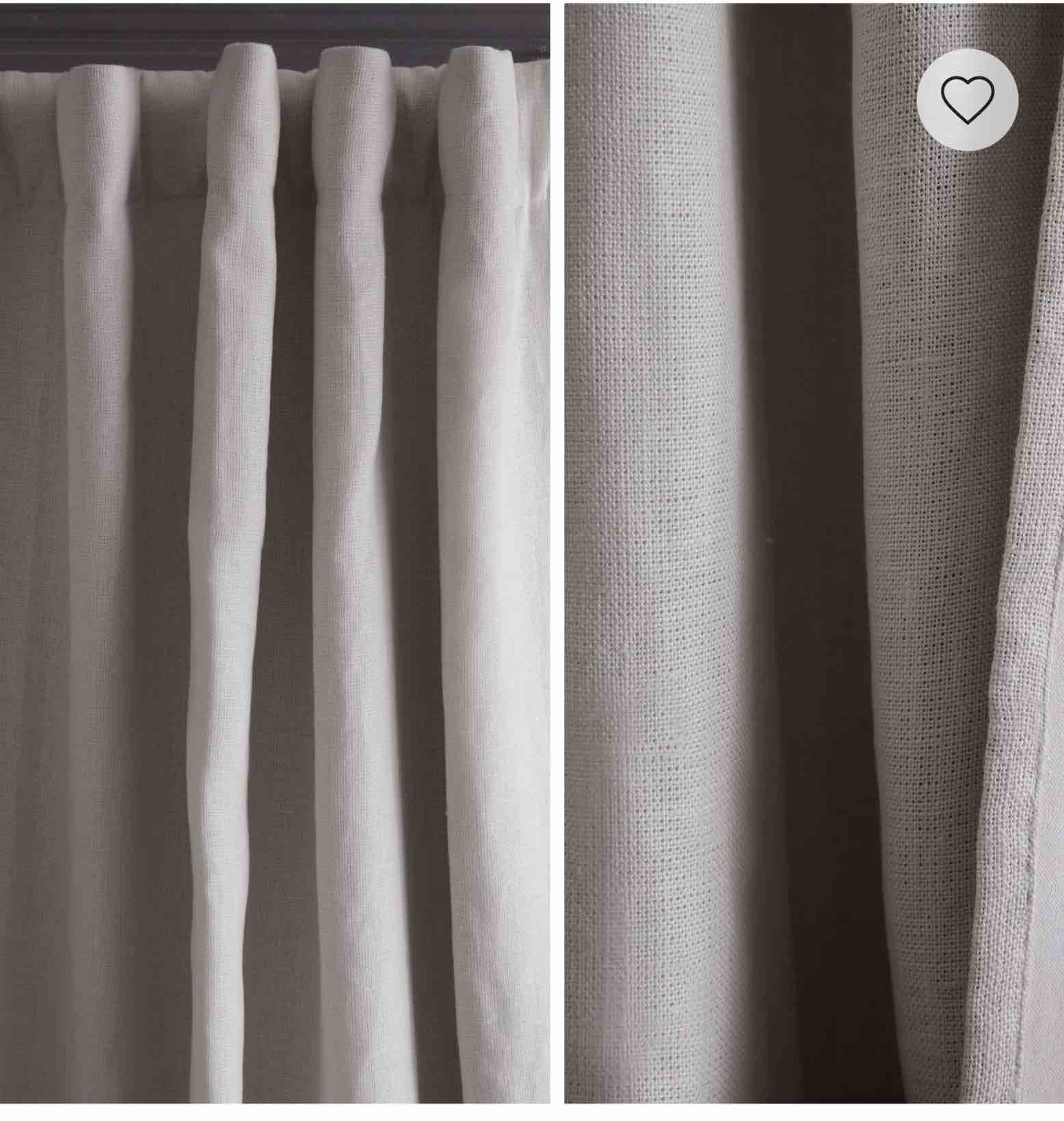 quince heavyweight european linen room darkening curtain ( 48”*84”)1 panel