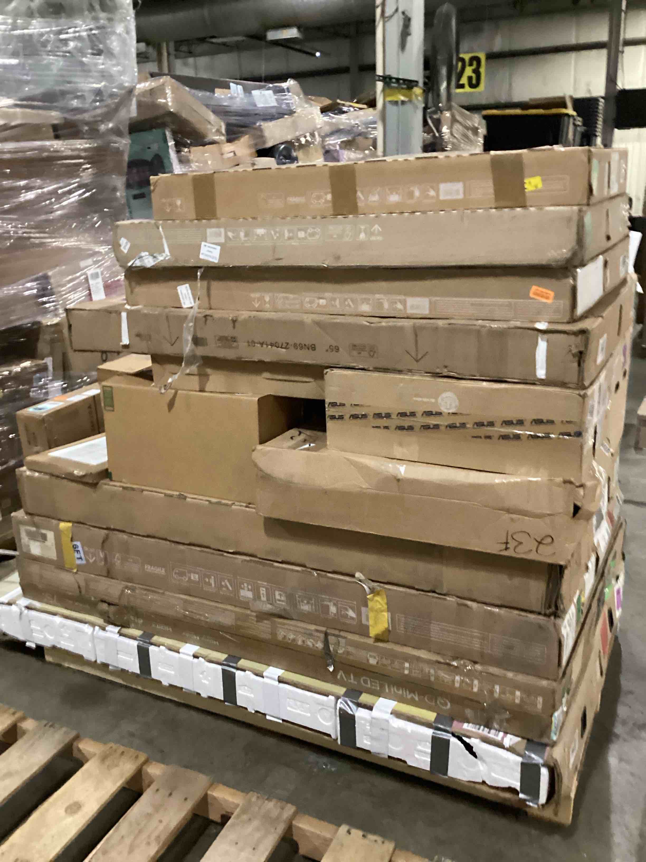 assortment of defective electronics for parts