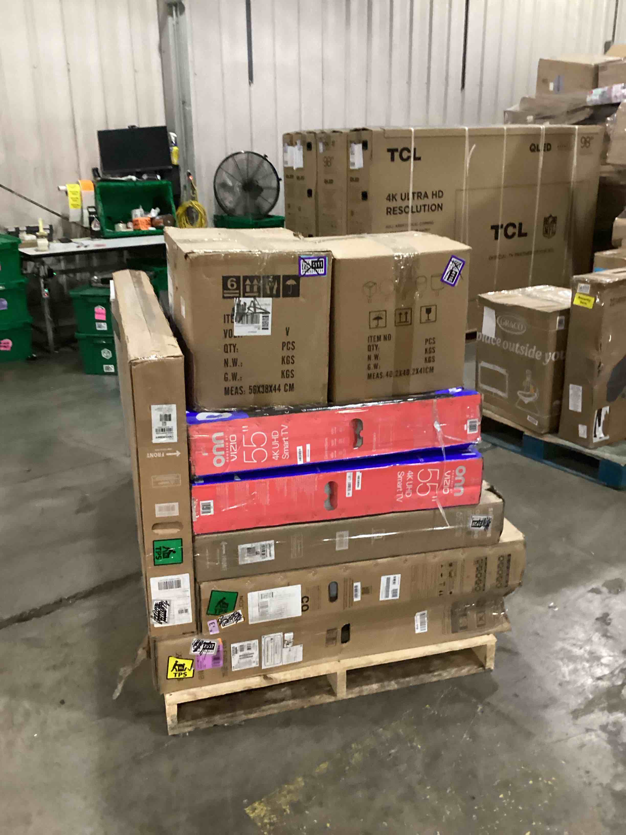 assortment of defective electronics for parts.