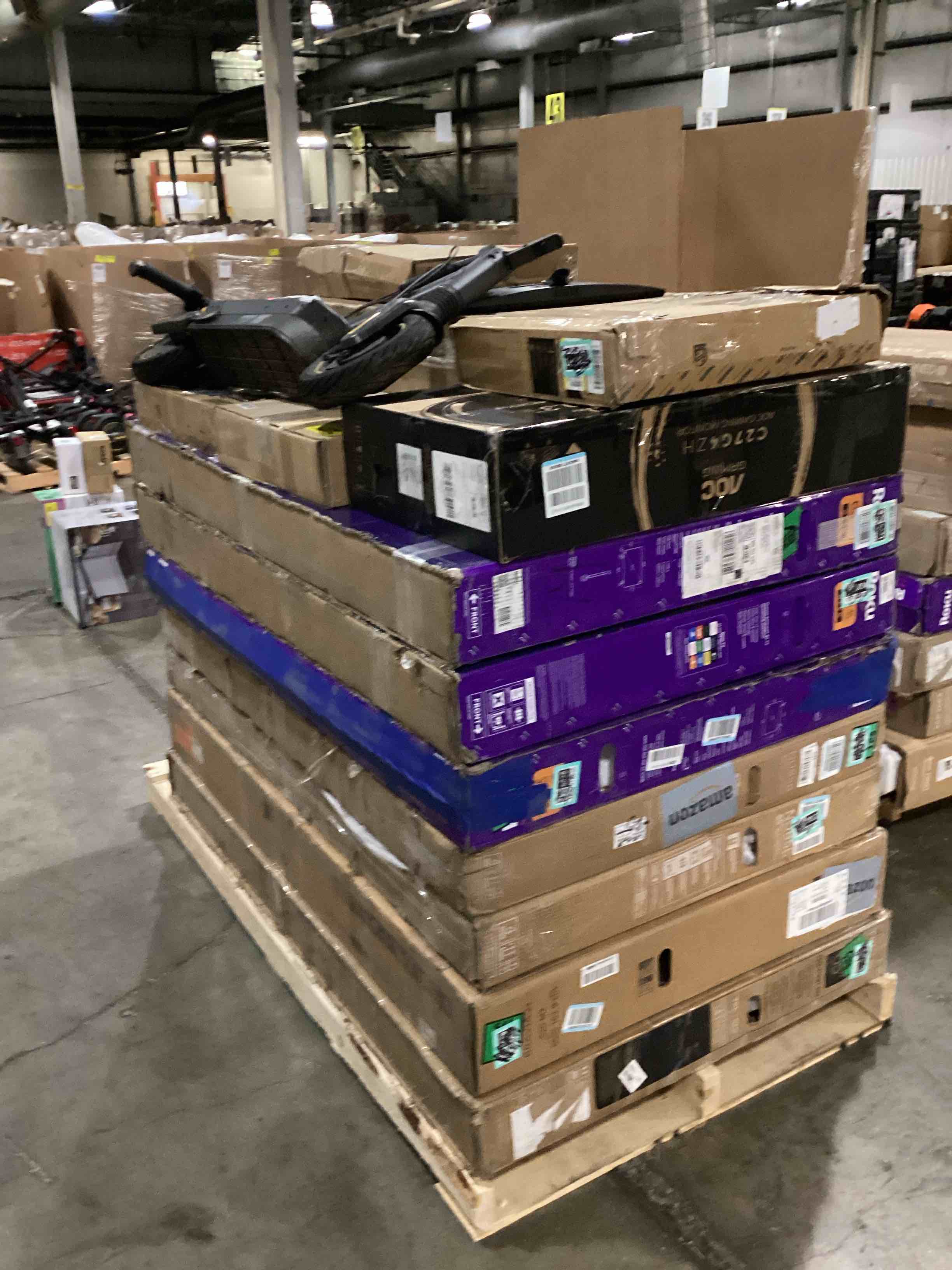 assortment of defective electronics for parts.