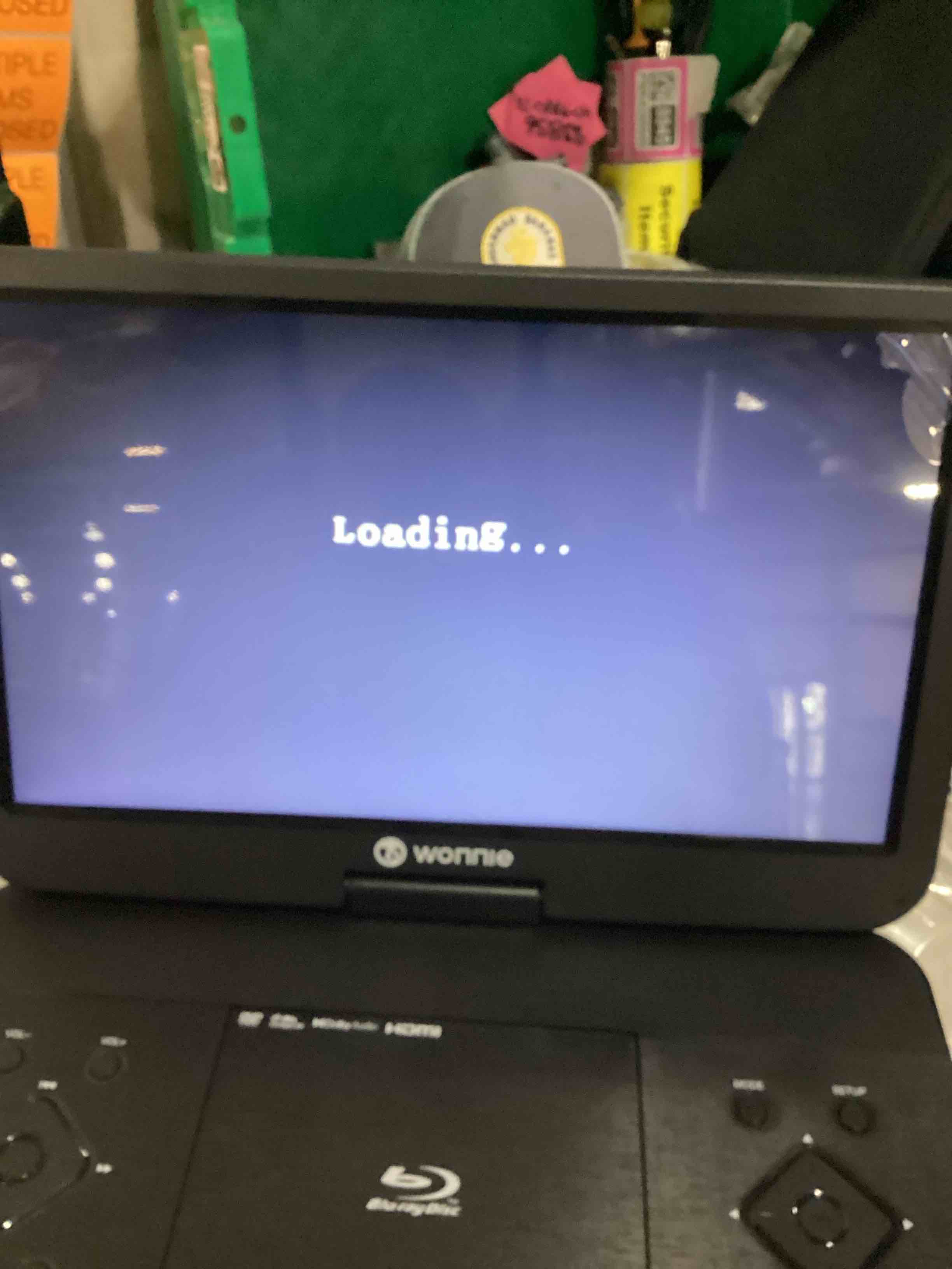Condition photo showing Good Condition for wonnie 17.6" portable blu ray player with 15.4" 1080p full hd large swivel screen, blu-ray dvd player with hdmi out & av in, built-in rechargeable battery, support mp4, mov video & usb/sd card