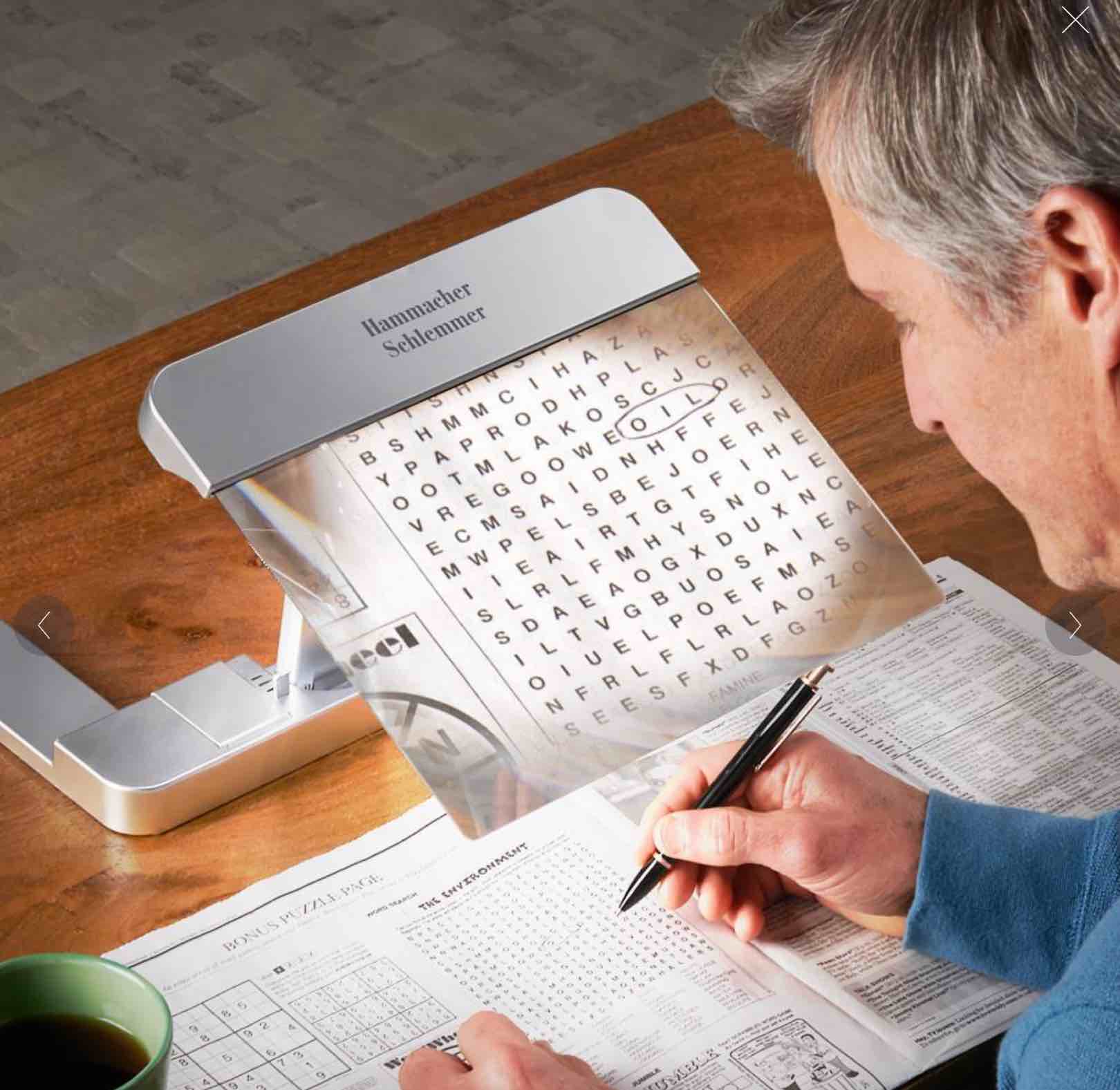 The Full Page Illuminated Desktop Magnifier