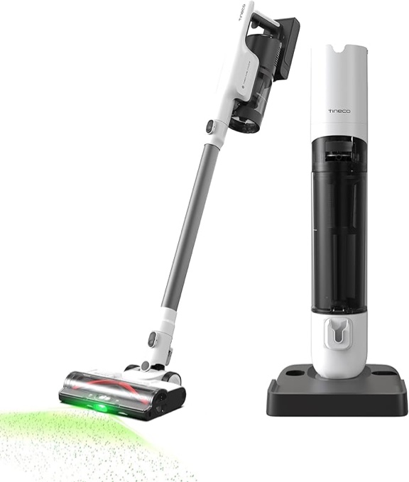 Tineco Pure ONE Station 5 Cordless Smart Vacuum with 2.5L Auto Dust Base, Full-Path Self-Cleaning, 175W Suction, ZeroTangle Tech, iLoop Smart Sensor, Suitbale for Hard Floor & Carpet