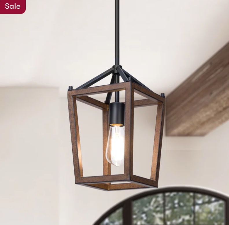 (Incomplete)(Similar)1-Light Lantern Geometric Pendant