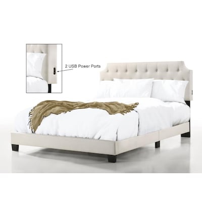 brand new complete Regal Tufted Bed with USB Power Connection Full 