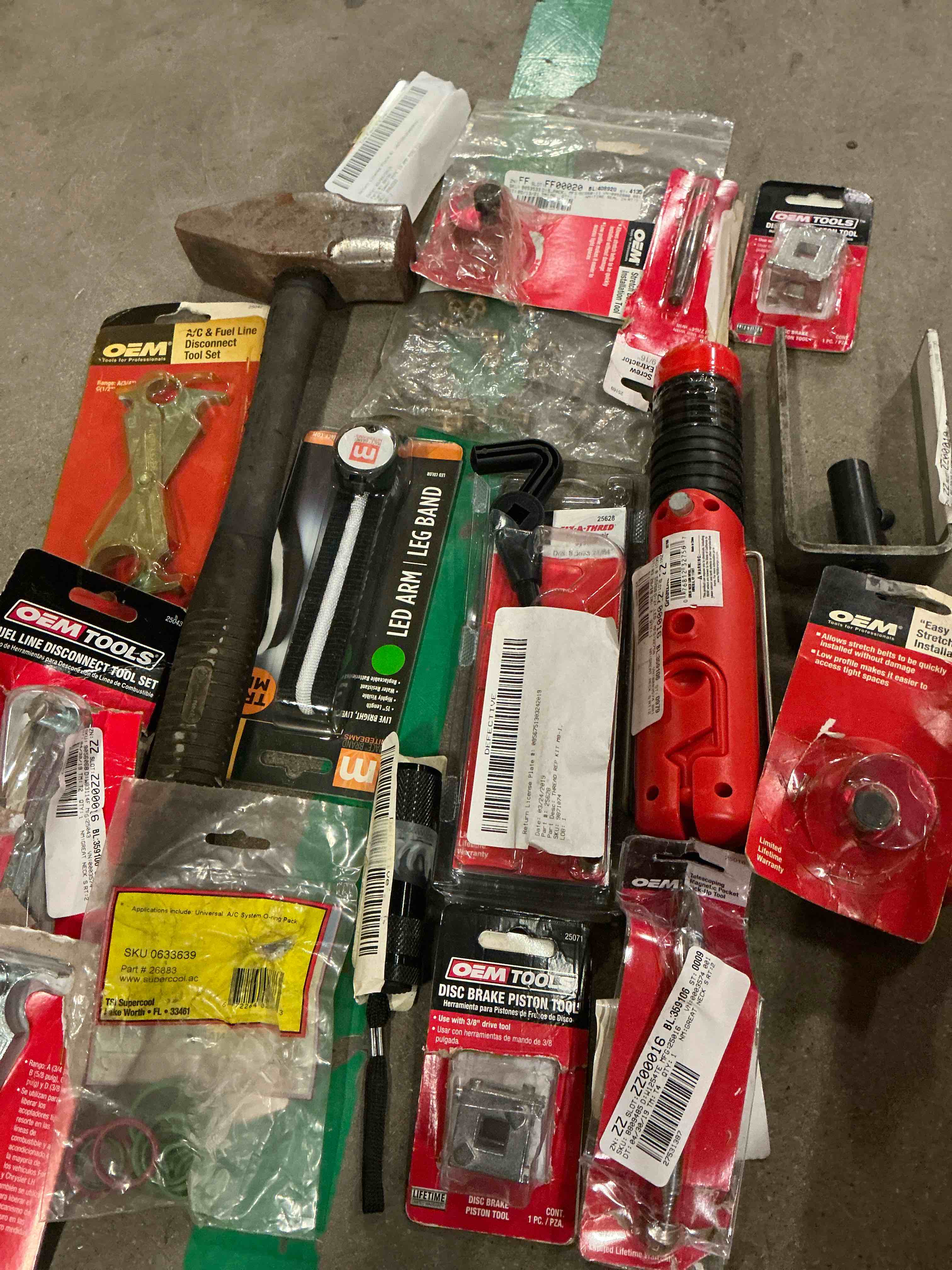 Assorted of car parts 