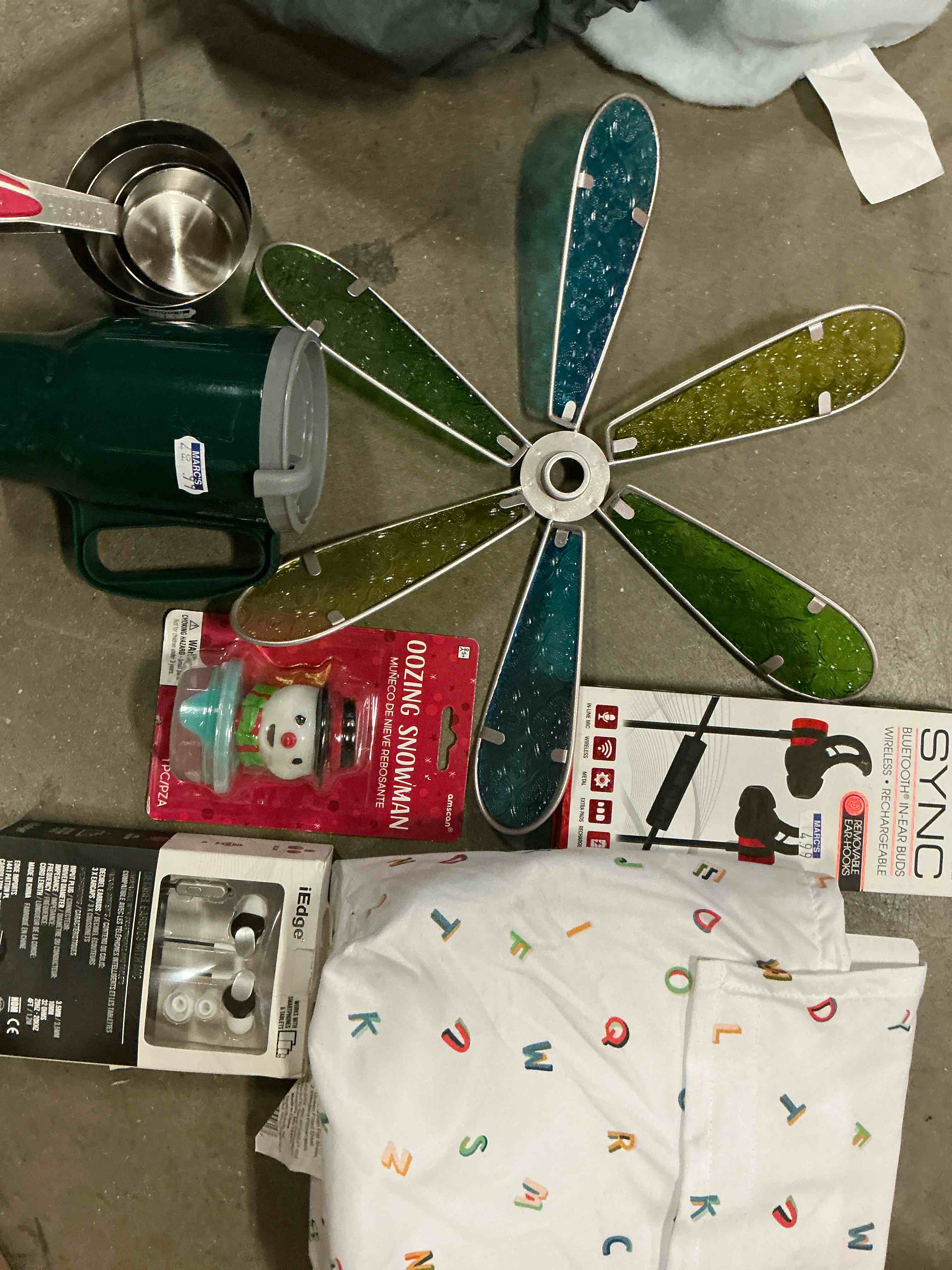 Assortment of variety of products includes: Christmas lights/toys /clothes and more 