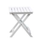 BplusZ Folding Wood Side Table Adirondack Portable Square 15.4" D x 15.4" W x 18.3" H Outdoor (White)