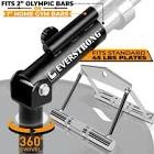 EverStrong T Bar Row with V Bar Attachment - Fits 1 and 2 inches Olympic Bars - T Bar Row Landmine Attachment - High-quality Durable Steel with Chrome Coated Finish
