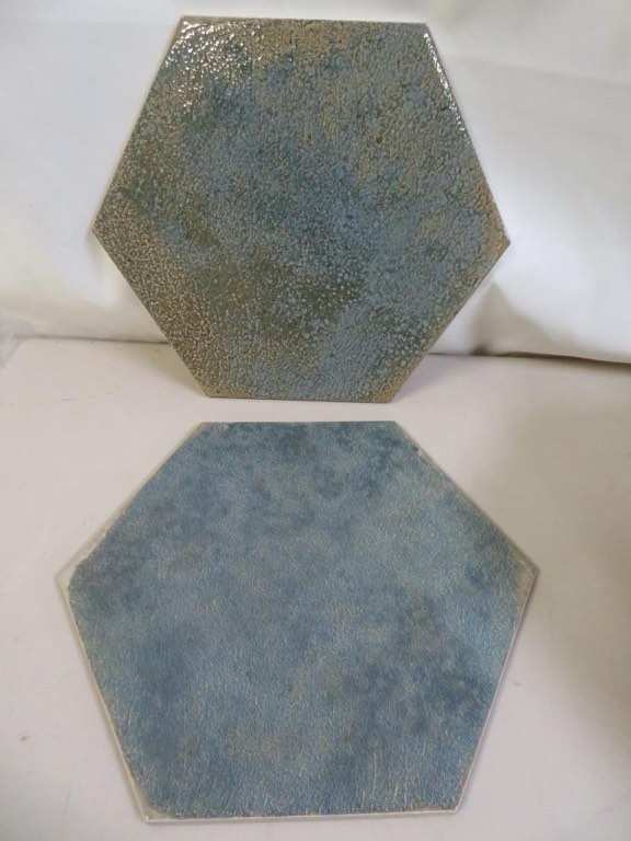 ivy hill tile mandalay hex green polished porcelain tile case