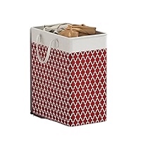 Extra large laundry basket, color laundry basket, foldable storage basket, sundries large basket for bathroom, bedroom, living room, ,red white (3 pieces) 