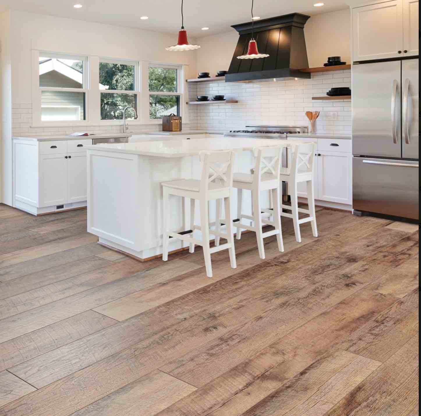 Select Surfaces™ Barnwood Spill Defense laminate flooring deals 
