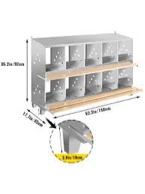 VEVOR Chicken Hen Nesting Boxes Poultry Nest 3/4/6/10-Hole Galvanized Steel Laying Eggs with Plastic Bottom Nest Easy Clean. ( similar different model.)