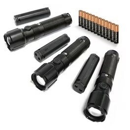Member's Mark 1700 Lumen Dual-Powered, Impact-Resistant Flashlight 3-Pack