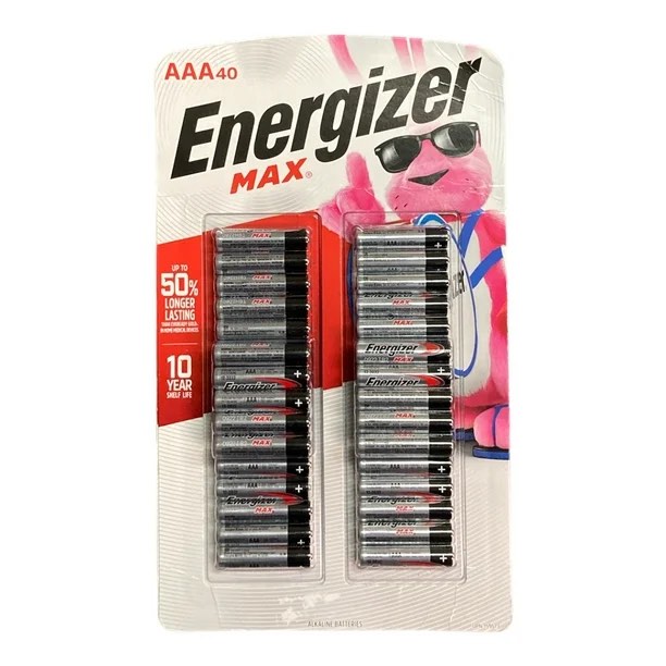 Energizer MAX Alkaline AAA Batteries, 32 pieces( pickup in the cage)