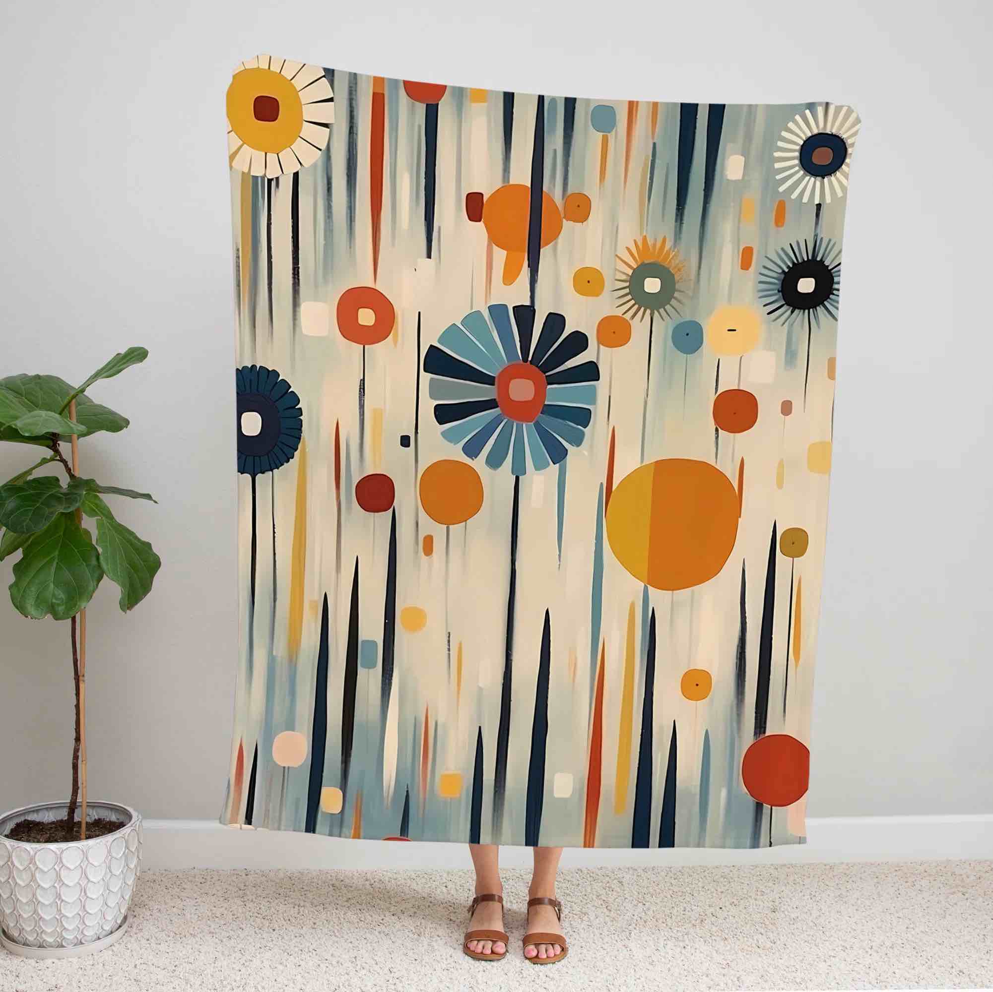 Mid Century Modern Abstract Wall Tapestry, MCM Wall Decor, Retro Atomic Era Style Room Aesthetic, 1950s 60s Eclectic Wall Art Living Room 14 - Etsy