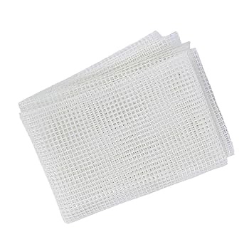 Generic Rug Making Supplies Crochet Hook Carpet Knitting Mesh Cloth Household DIY Hand Made Crocheting Carpet Rug Knitting Mesh Cloth Accessory Tools for Children Adults Beginners (Mesh