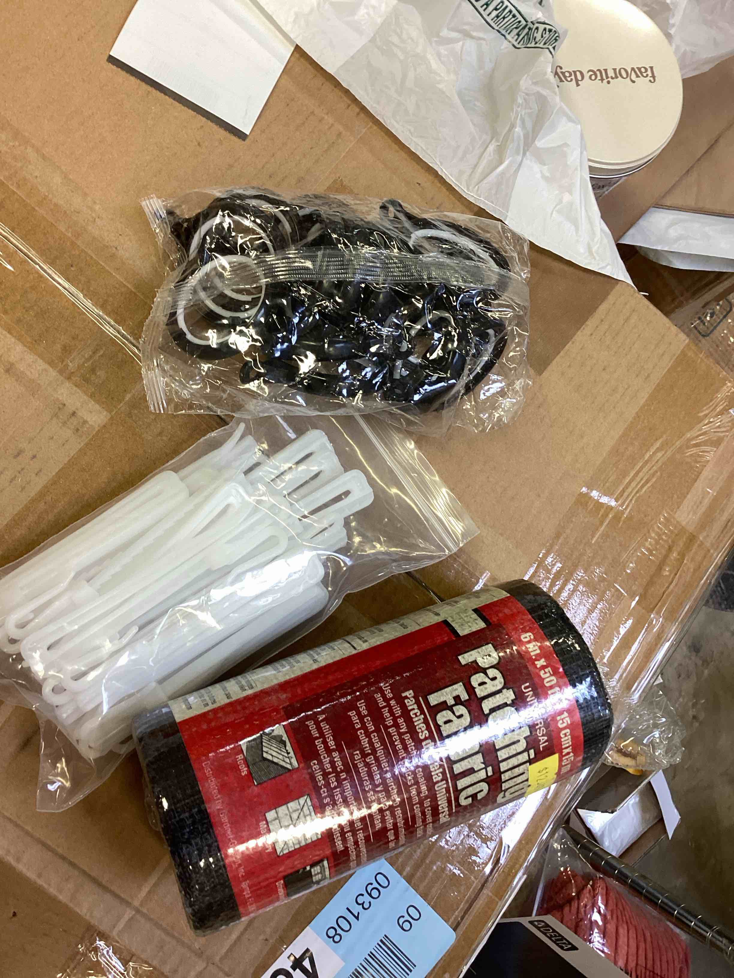 assorted of patching fabric etc.