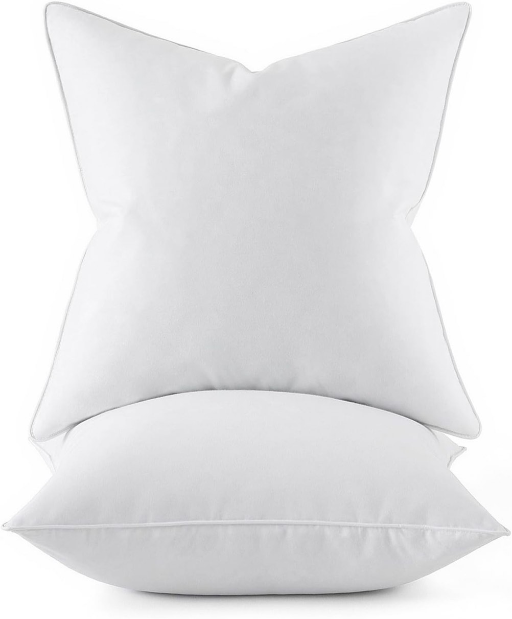 Beautyrest cotton softy around feather and down euro pillow (2pk)